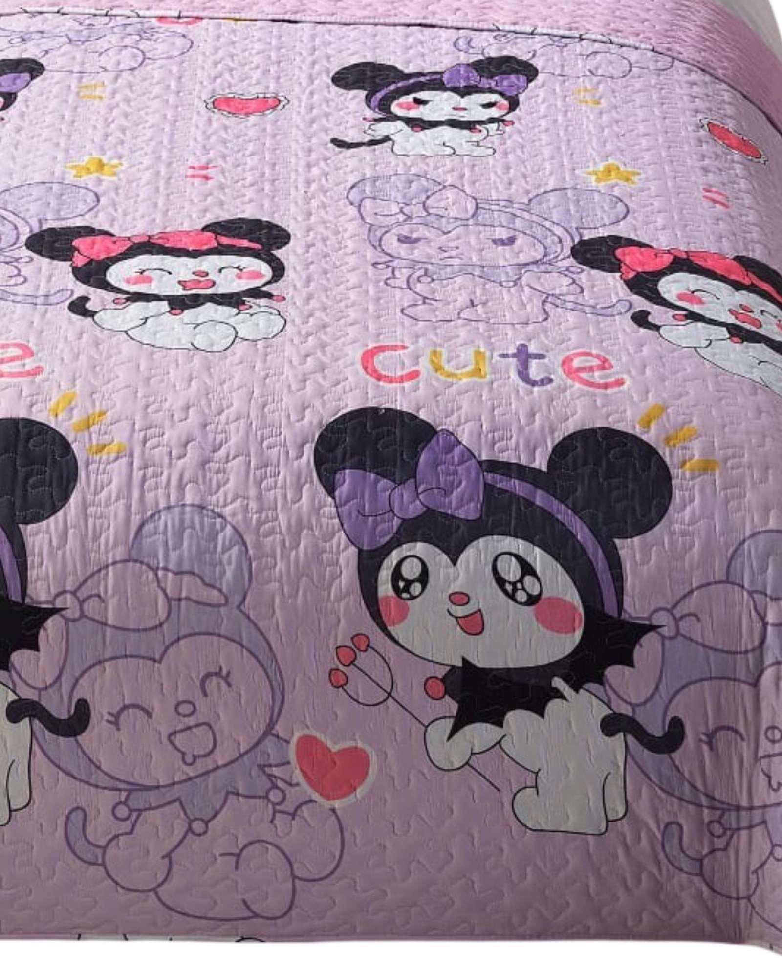 Colcha Quilt de Verano plaza y media infantil niña C1-1