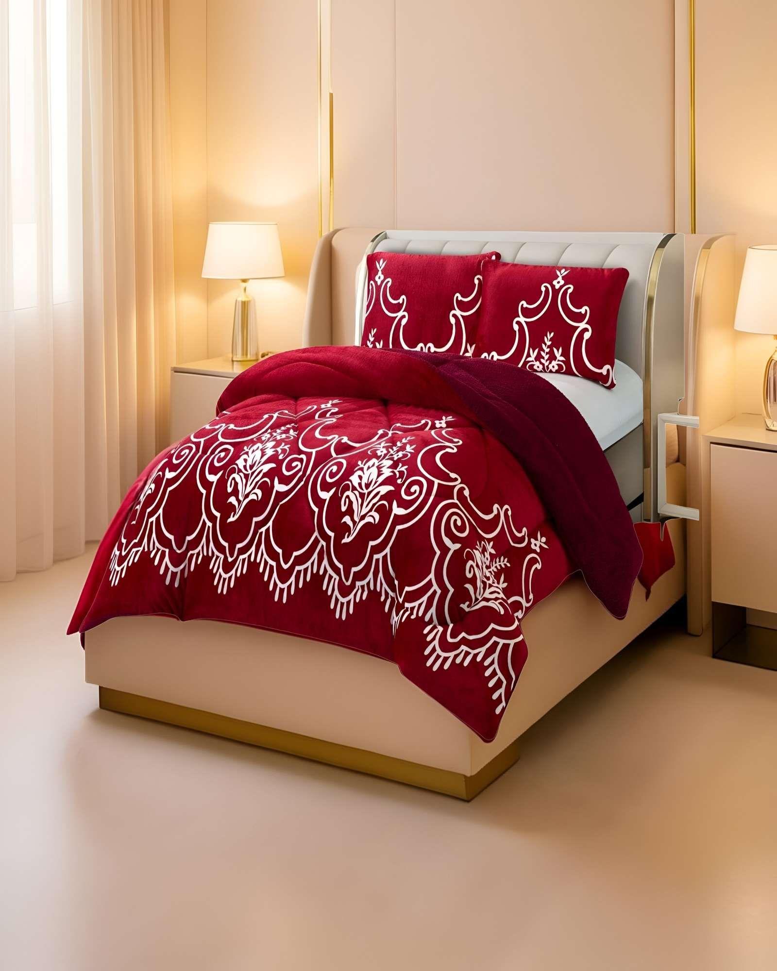 COBERTOR CON CHIPORRO PLUSH 2 PLAZAS 230X250CM BURDEO C7-2