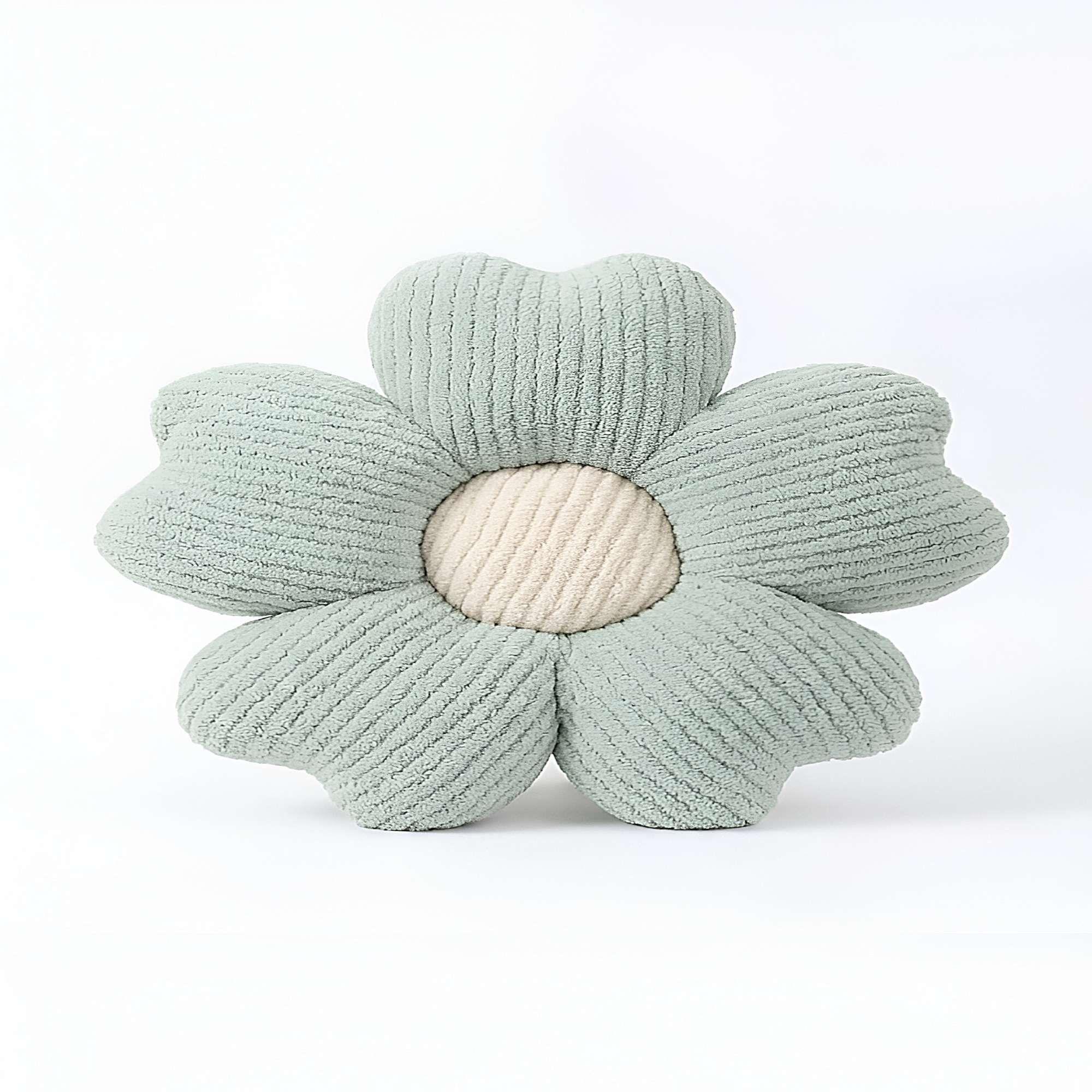 SET DE 2 COJINES EN FORMA DE FLOR CELESTE-1
