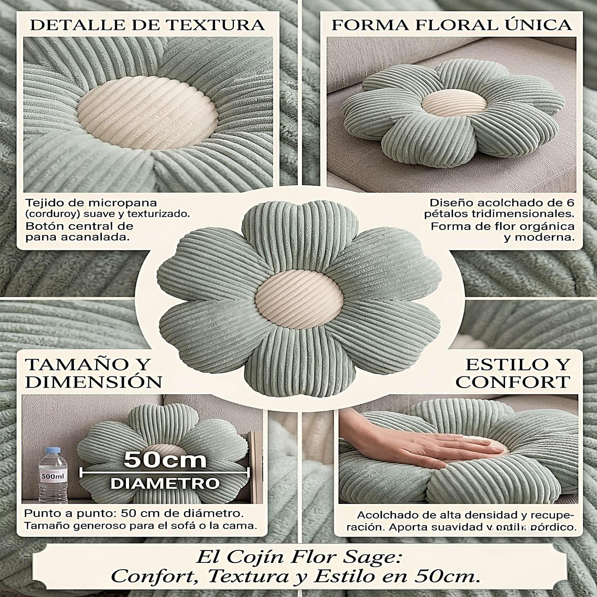 SET DE 2 COJINES EN FORMA DE FLOR CELESTE-2