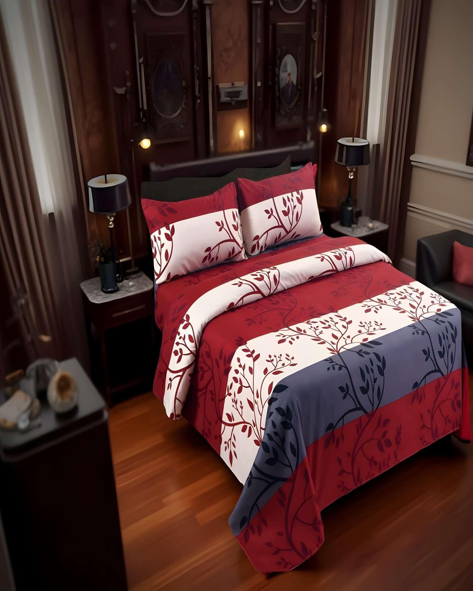 SET DE SABANAS 100% EXTRASUAVE PLAZA Y MEDIA ROJO-3