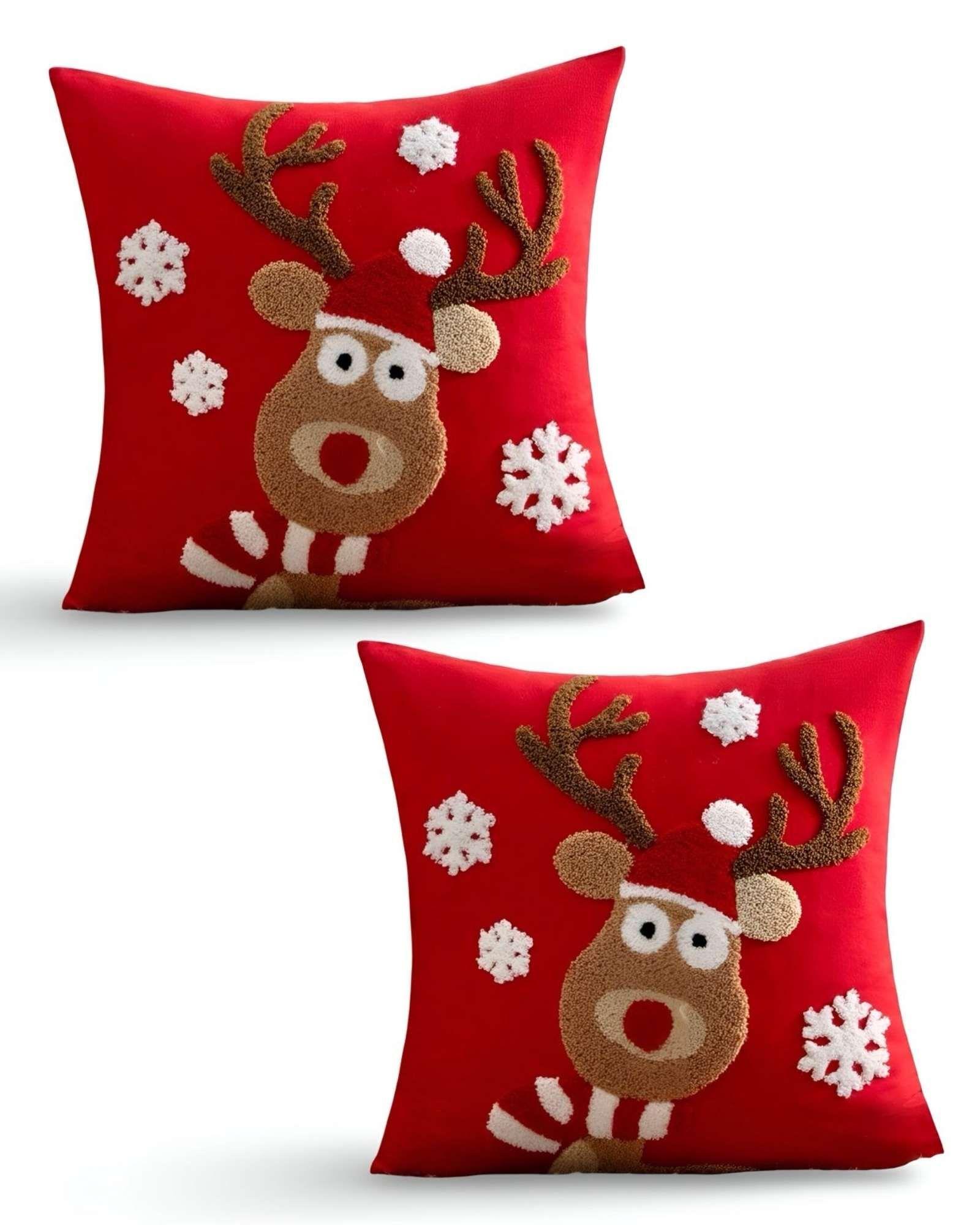 PACK DE 2 FUNDAS DE COJIN PARA NAVIDAD K19-0