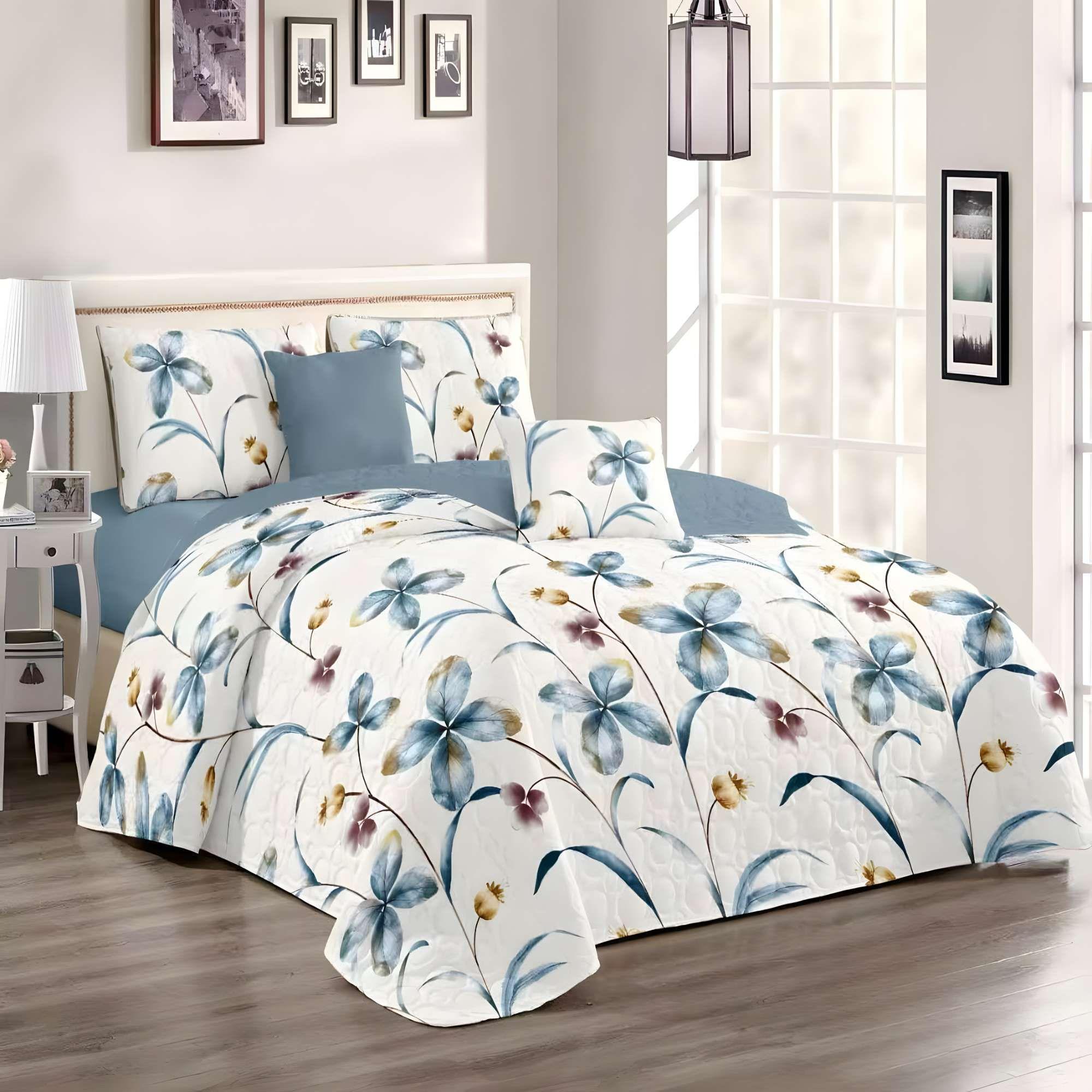 CUBRECAMA PREMIUM DE VERANO CON DISEÑO 2 PLAZA B9-1
