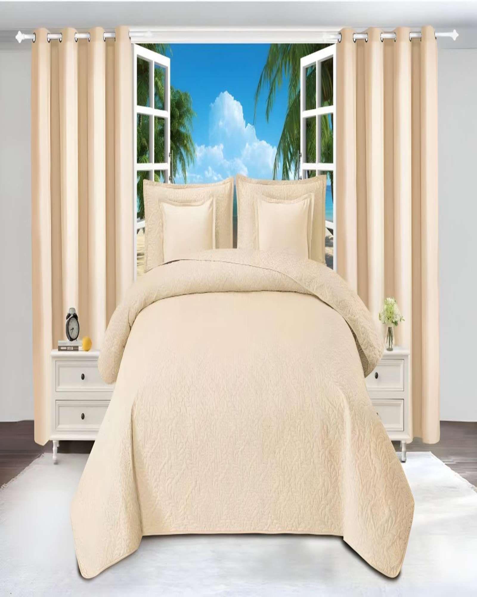 SET DE CAMA DE 9 PIEZAS INCLUYE CUBRECAMA MAS JUEGO DE SABANAS MAS CORTINAS 21-3