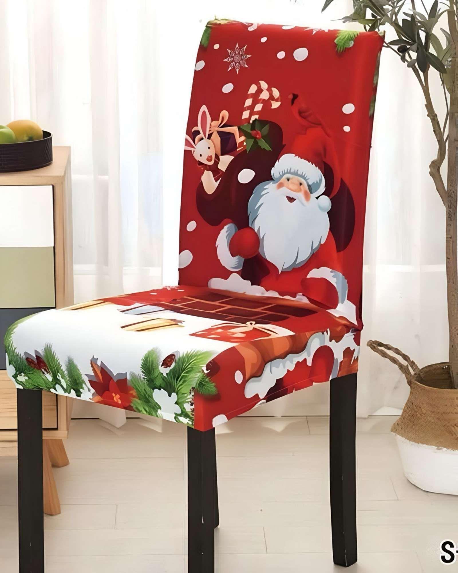 PACK DE 6 FUNDAS PARA SILLAS DE NAVIDAD N02-3