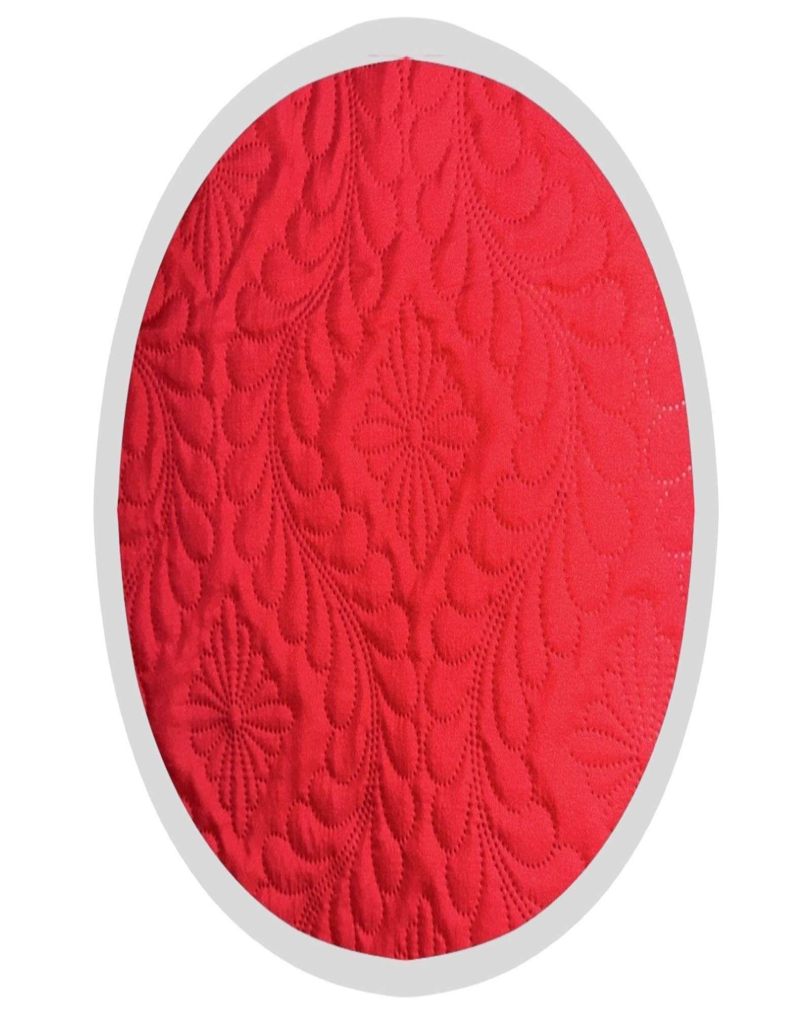CUBRECAMA QUILT DE VERANO SUPER ELEGANTE 2 PLAZAS 230X250 CM COLOR ROJO-2