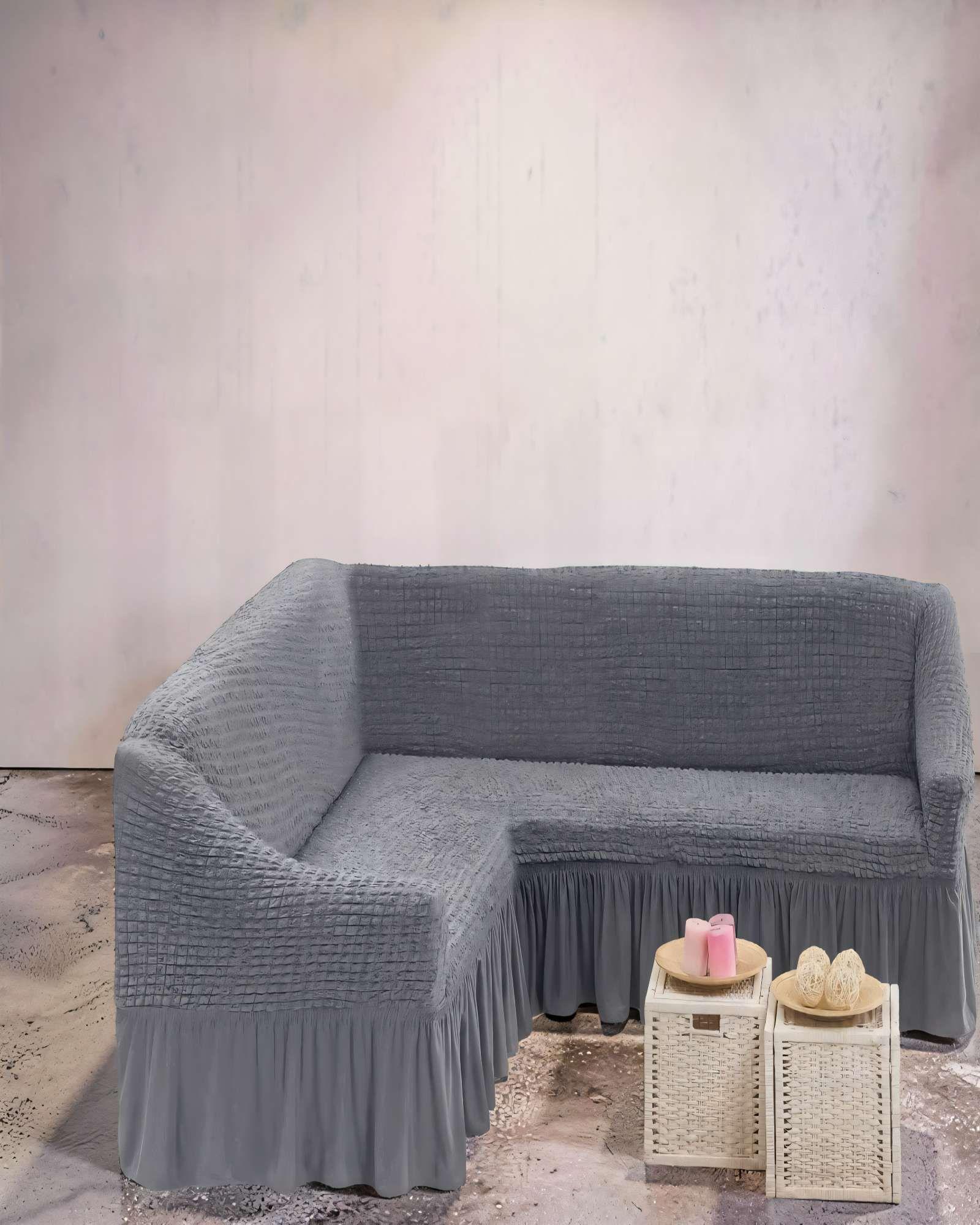 FUNDA CUBRE SOFÁ TURCO EN FORMA DE L COLOR GRIS-2