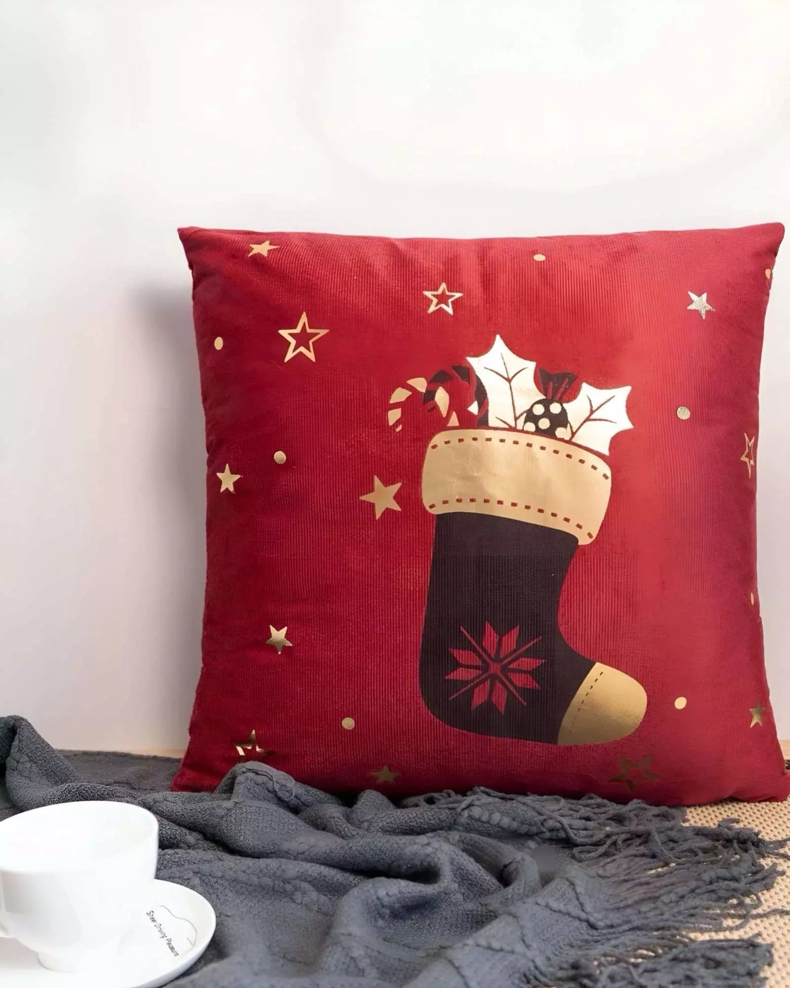 PACK DE 4 FUNDAS DE COJIN PARA NAVIDAD M14-1