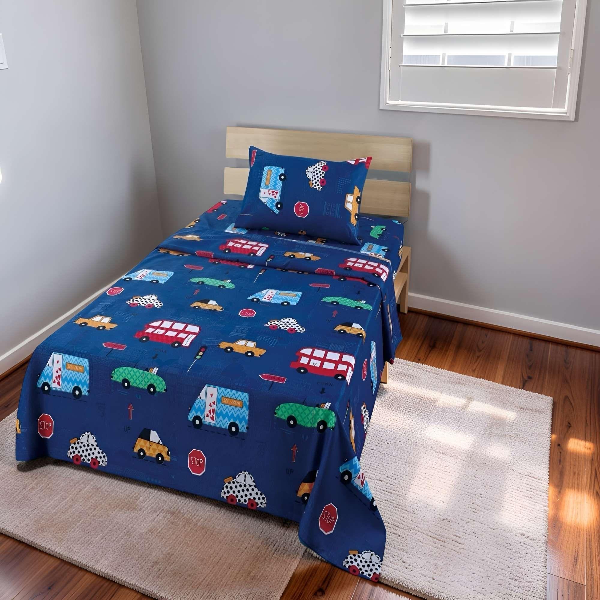 SET DE SABANA INFANTIL DE 100 HILOS 1.5 PLAZAS D3-2
