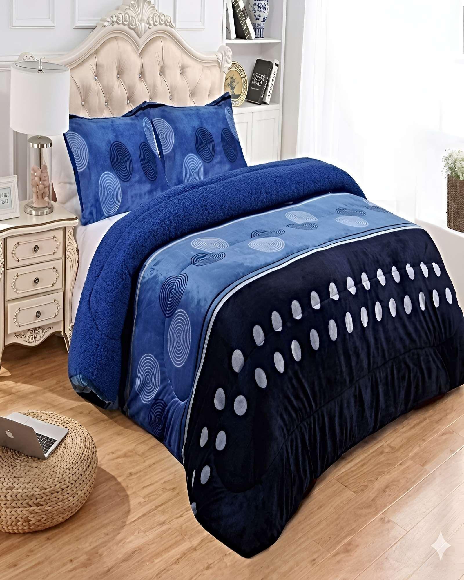 SET COBERTOR DE INVIERNO PLUSH 1.5 PLAZA 180X200CM P08-2