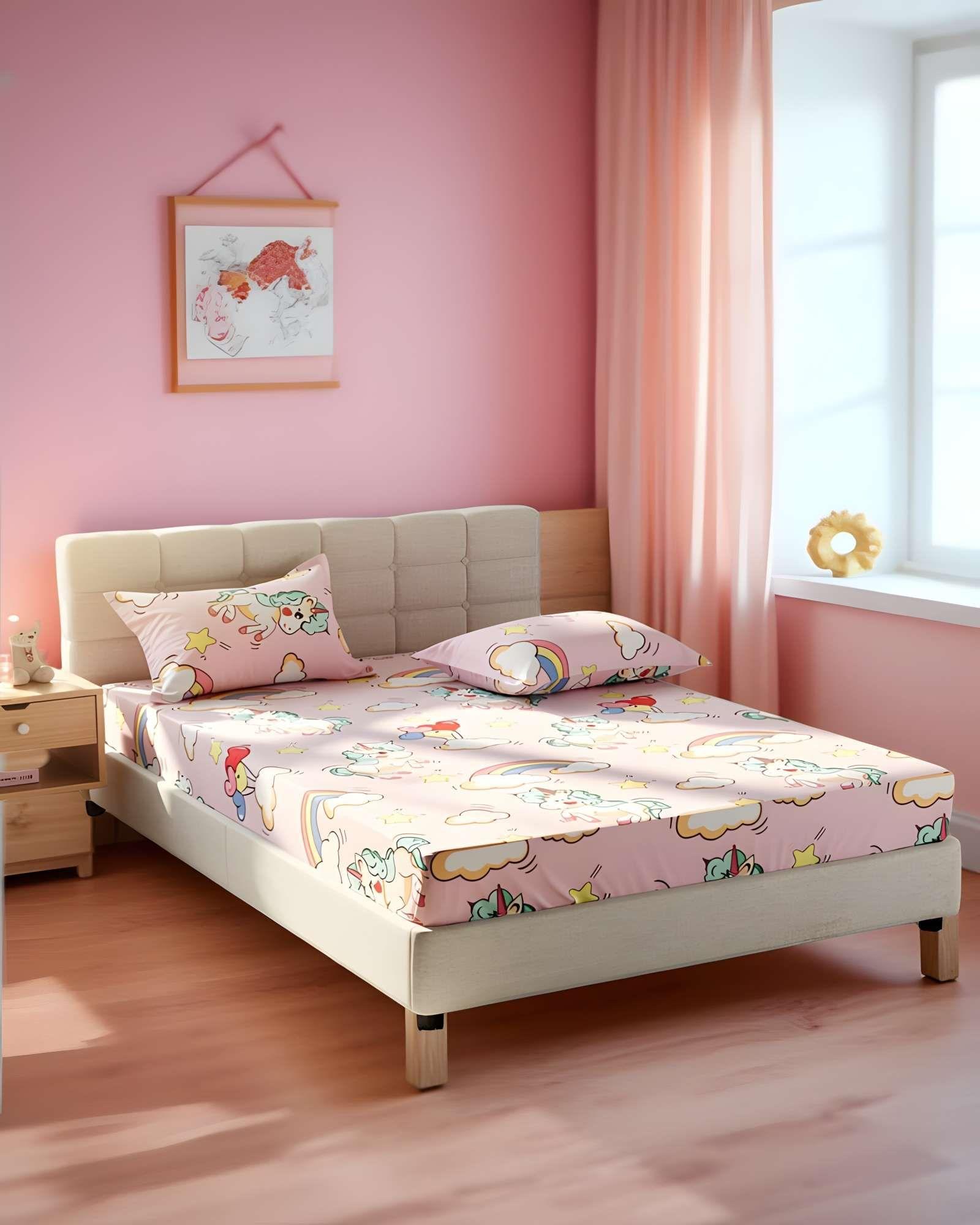 SET DE SABANA INFANTIL DE 100 HILOS 1 PLAZA D2-3