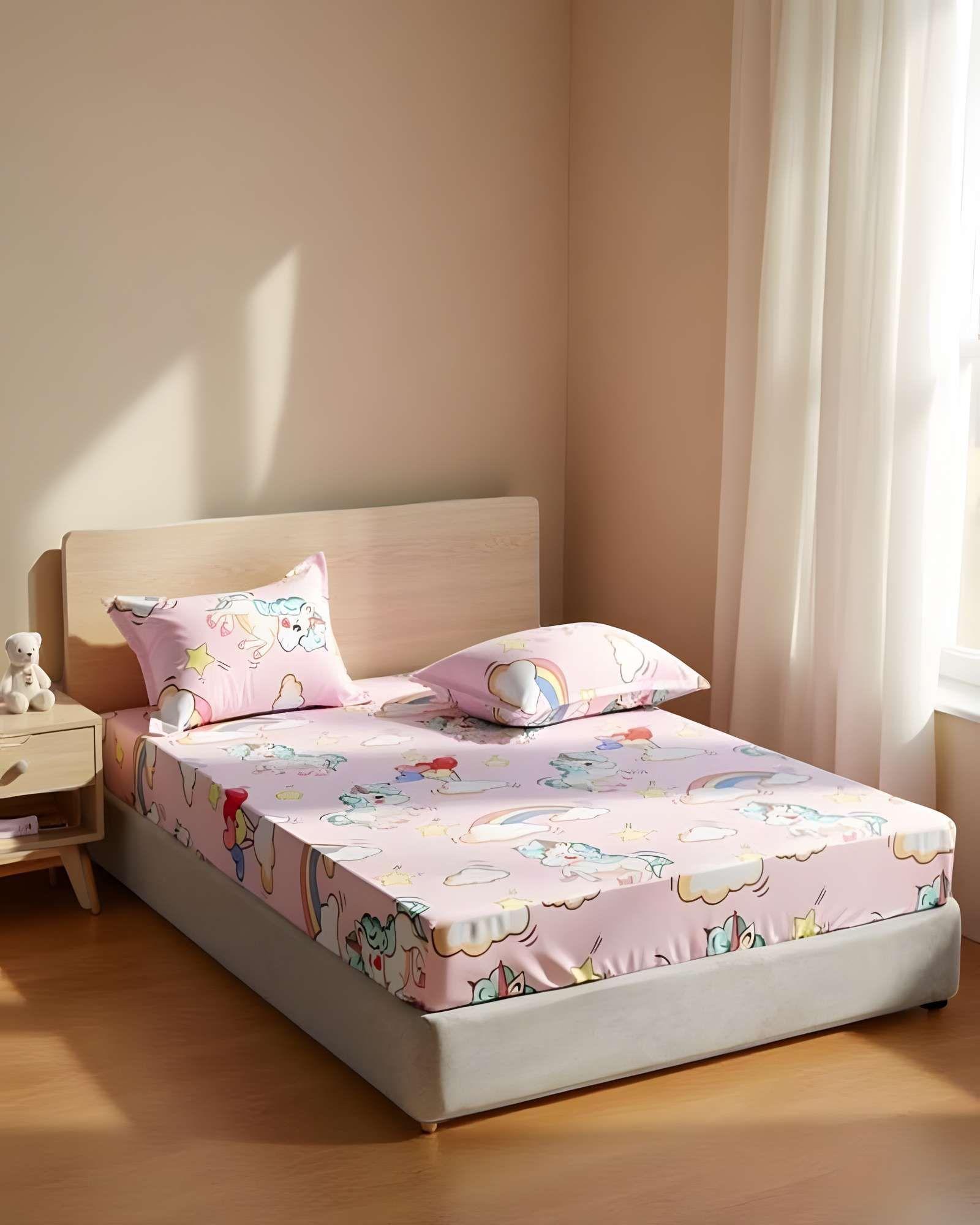 SET DE SABANA INFANTIL DE 100 HILOS 1 PLAZA D2-4