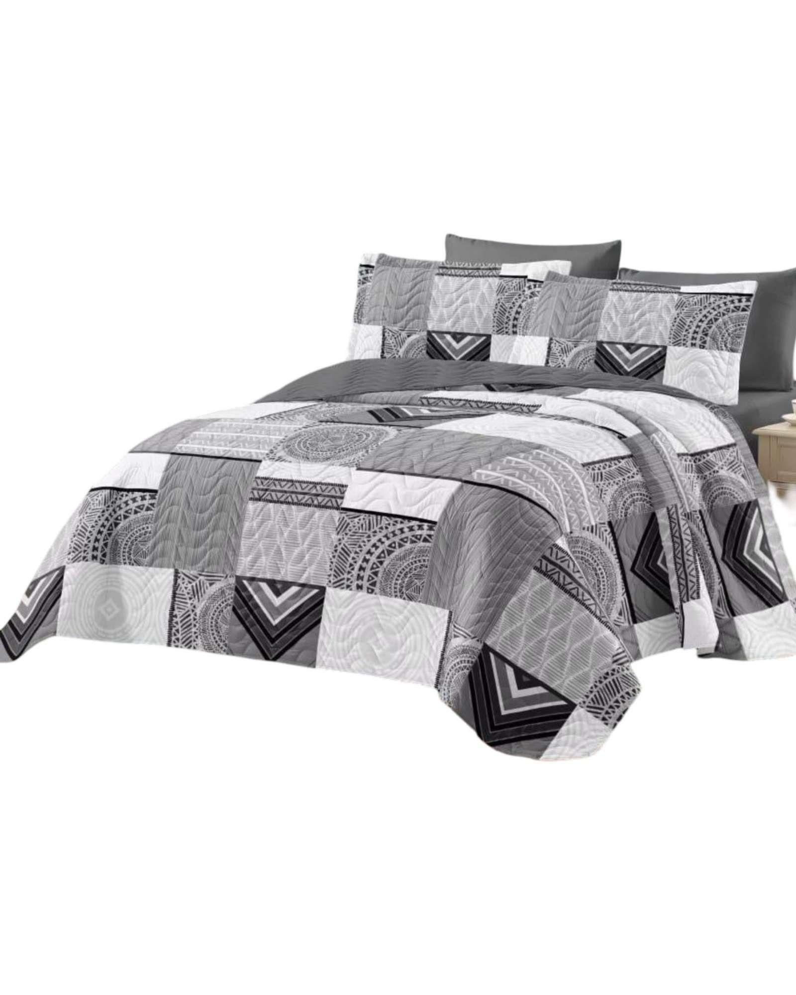 quilt cubrecama verano plaza y media V13-1