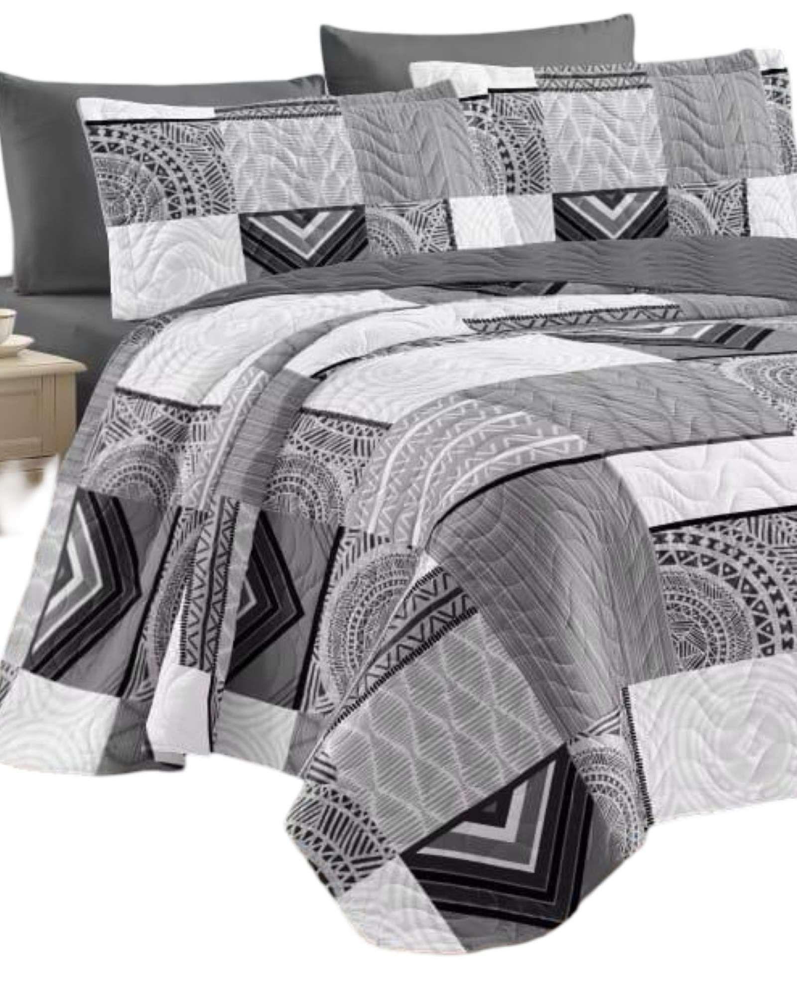 quilt cubrecama verano plaza y media V13-2