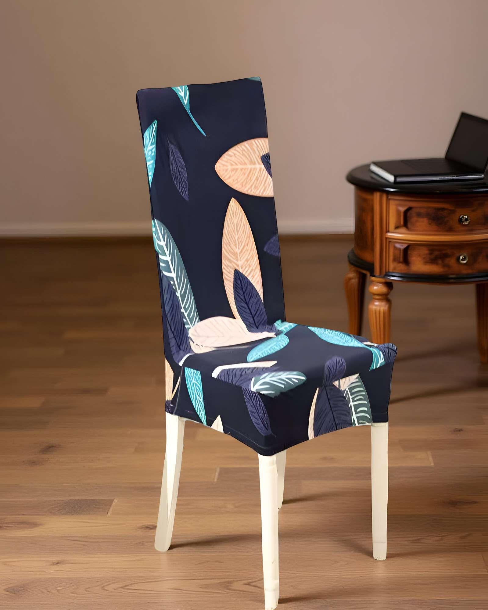 SET DE 6 FUNDAS DE SILLA ELASTICADAS CON DISEÑO ESTAMPADO F18-2