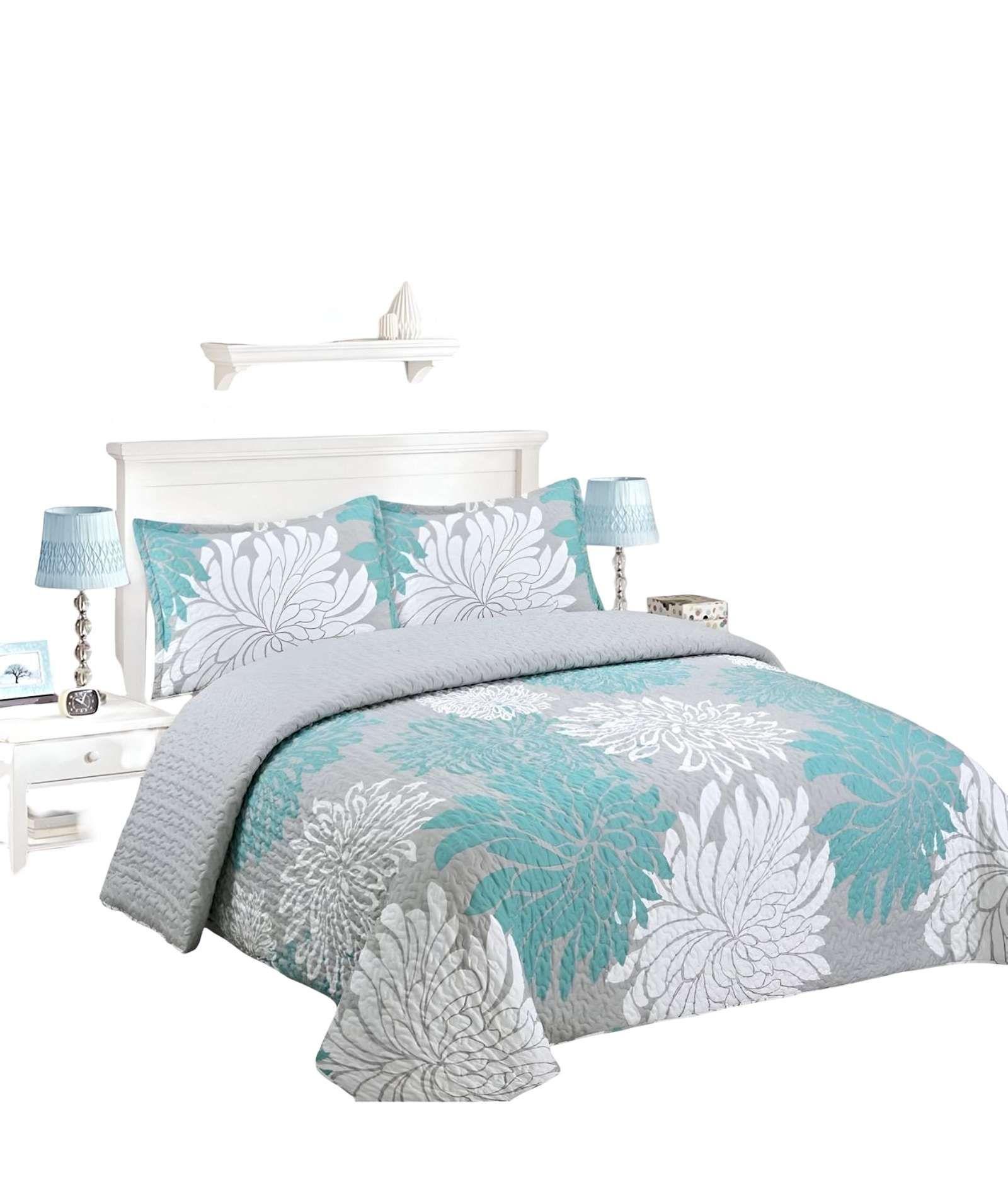 CUBRECAMA QUILT DE VERANO PLAZA Y MEDIA A26-1