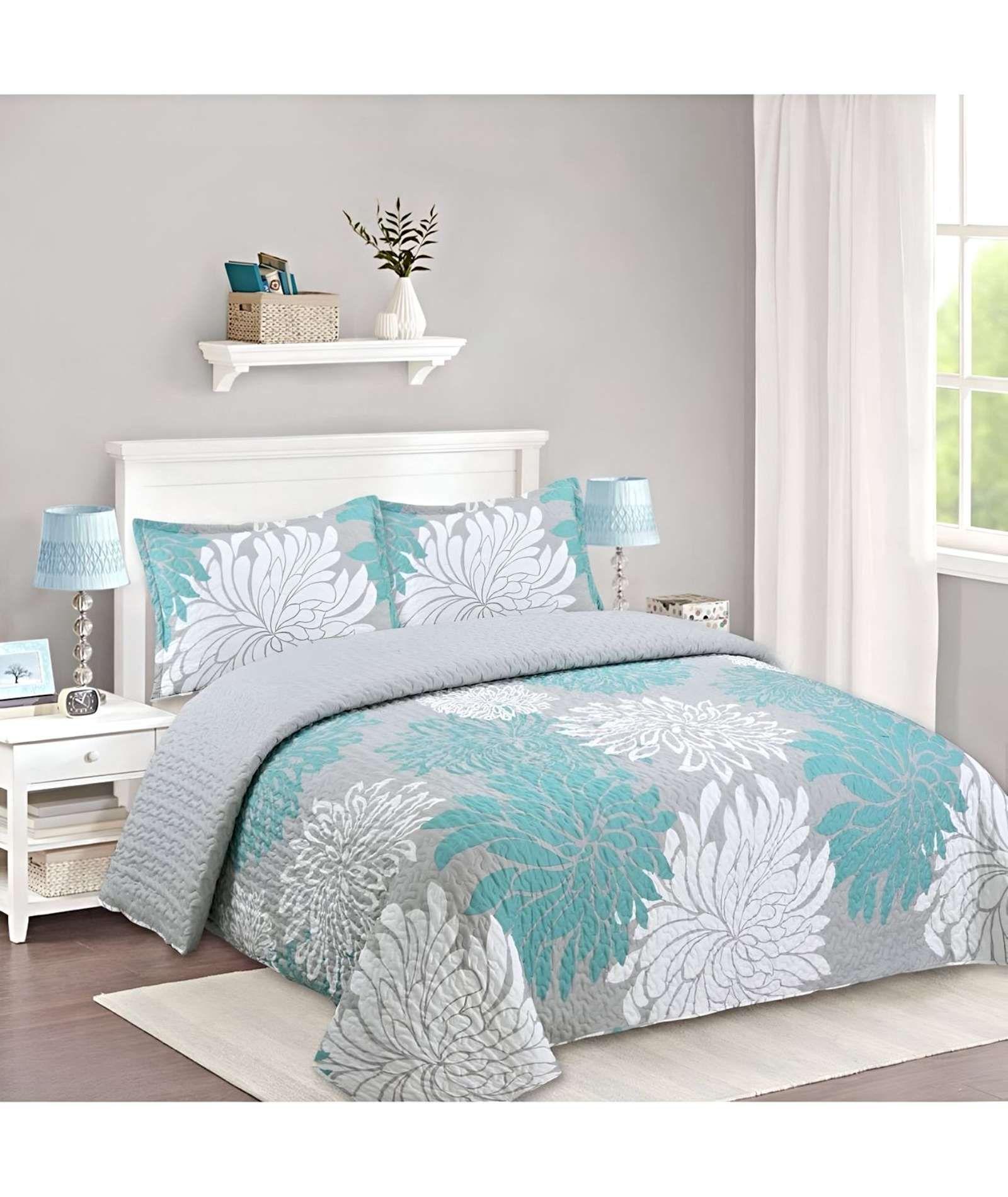 CUBRECAMA QUILT DE VERANO PLAZA Y MEDIA A26-2