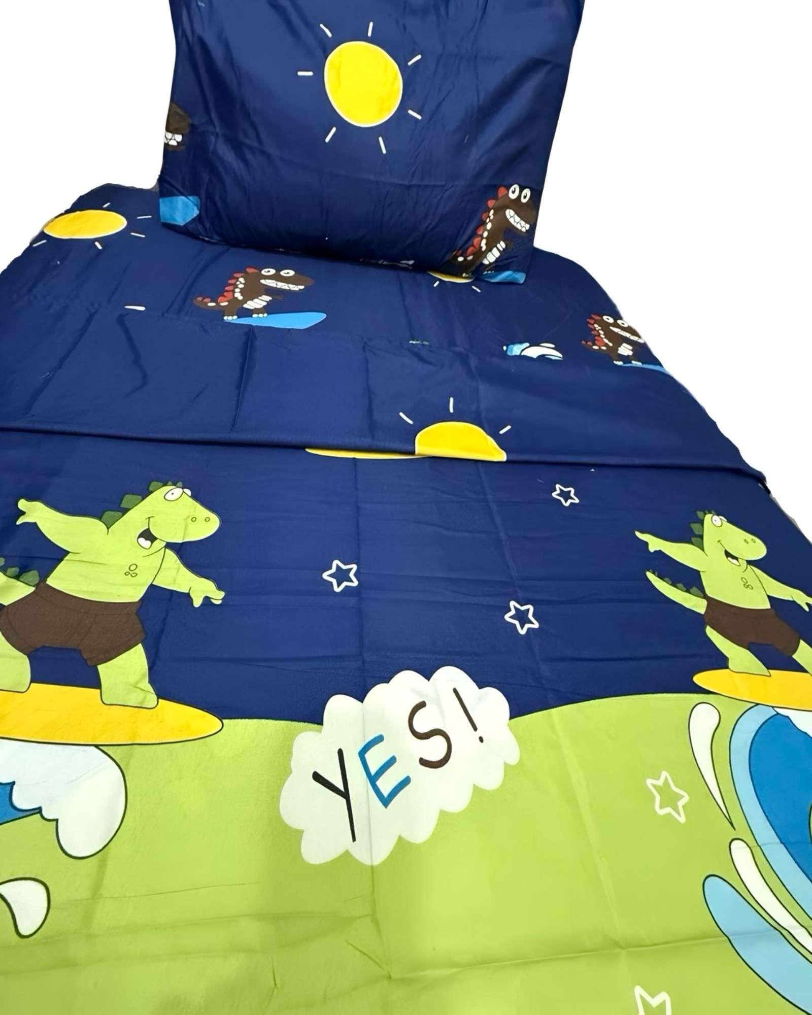 Set de Sábanas niña niño infantil plaza y media Dino-3