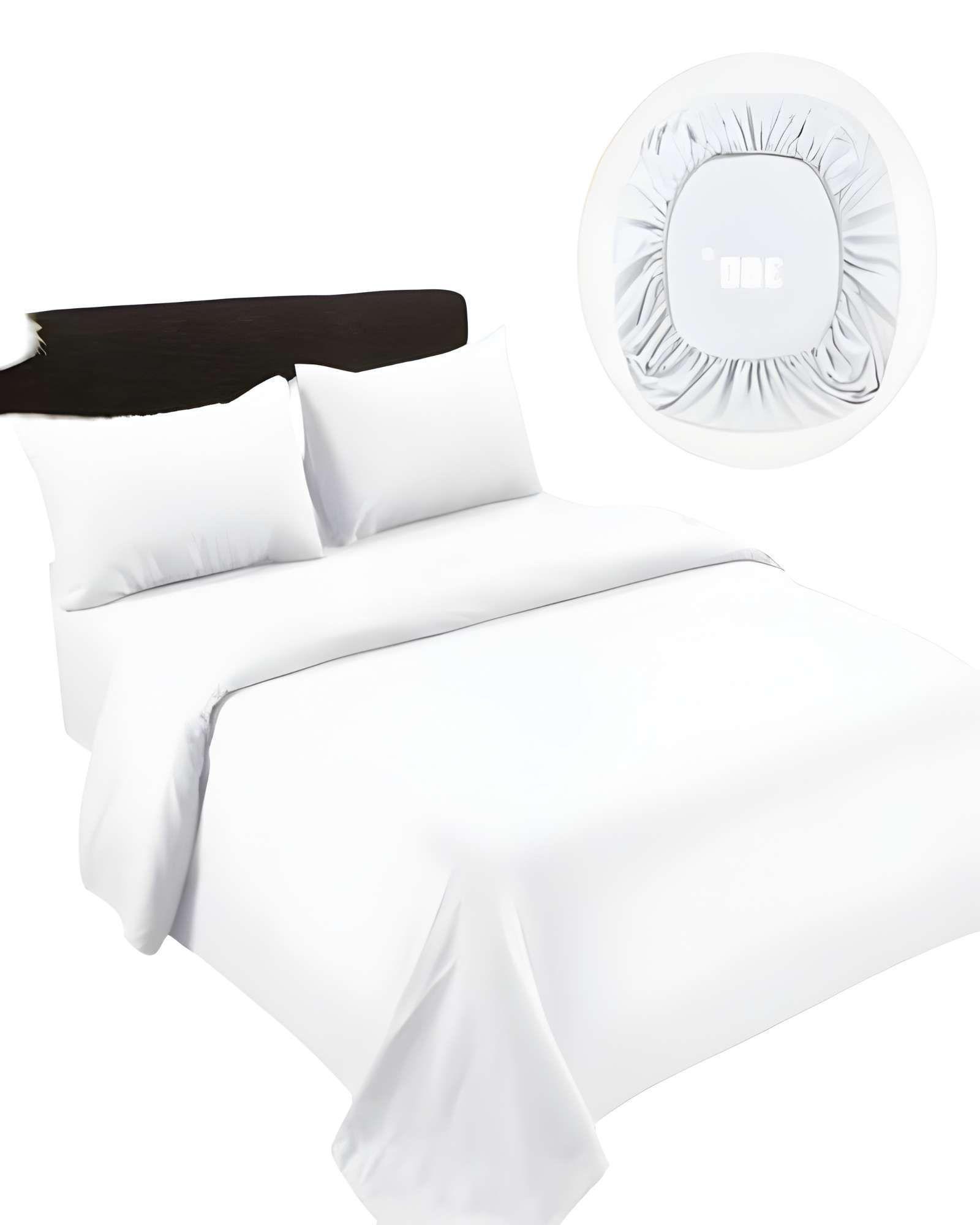 JUEGO DE SABANAS DE 500 HILOS SUPER-KING COLOR BLANCO-2