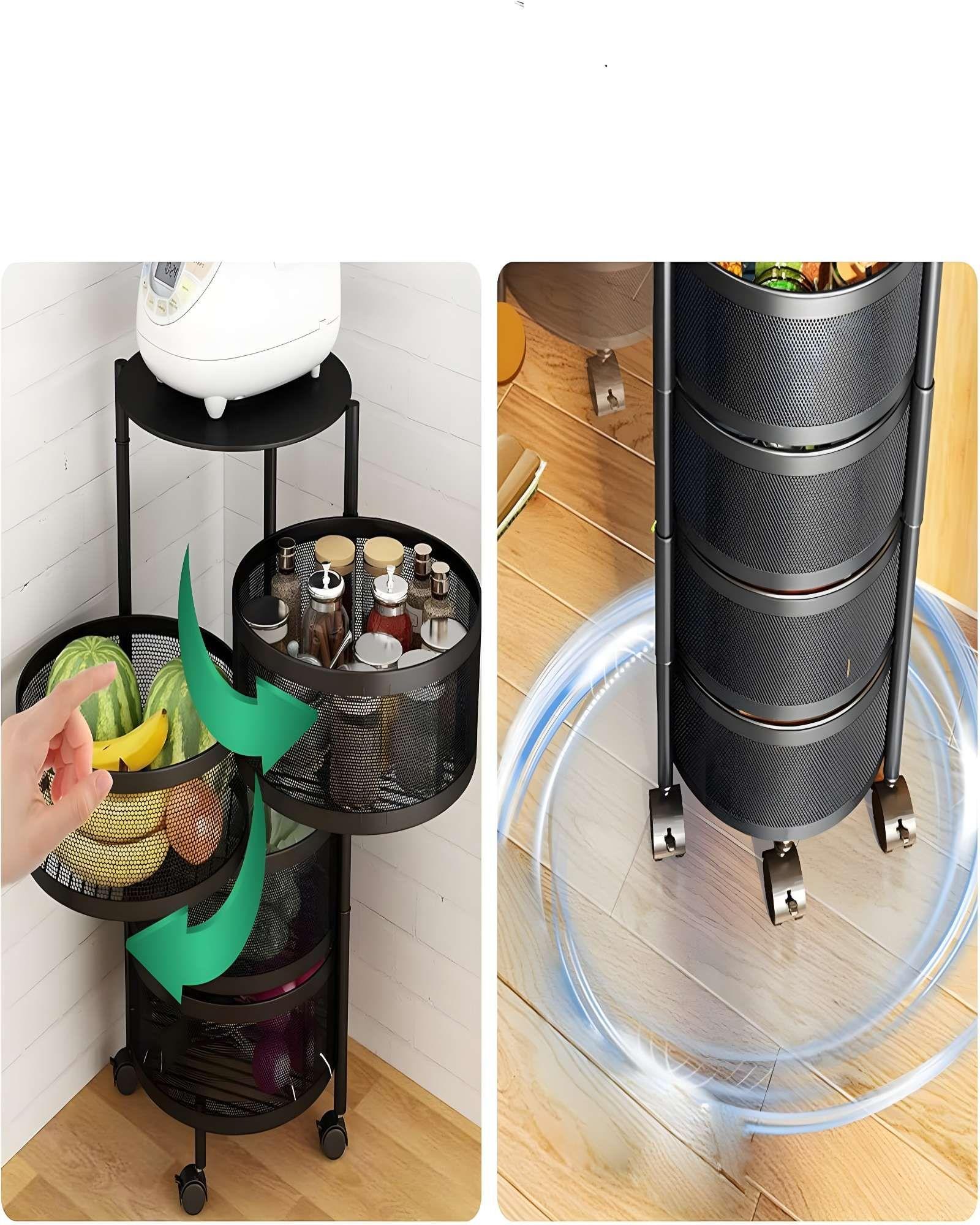 FRUTERO ORGANIZADOR DE 4 NIVELES REDONDO-4