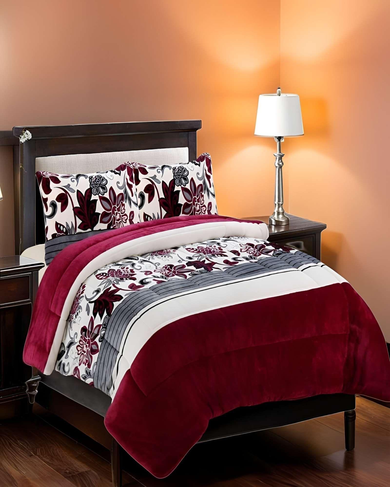 COBERTOR SHERPA PLAZA Y MEDIA 180X200CM MULTICOLOR B11-2