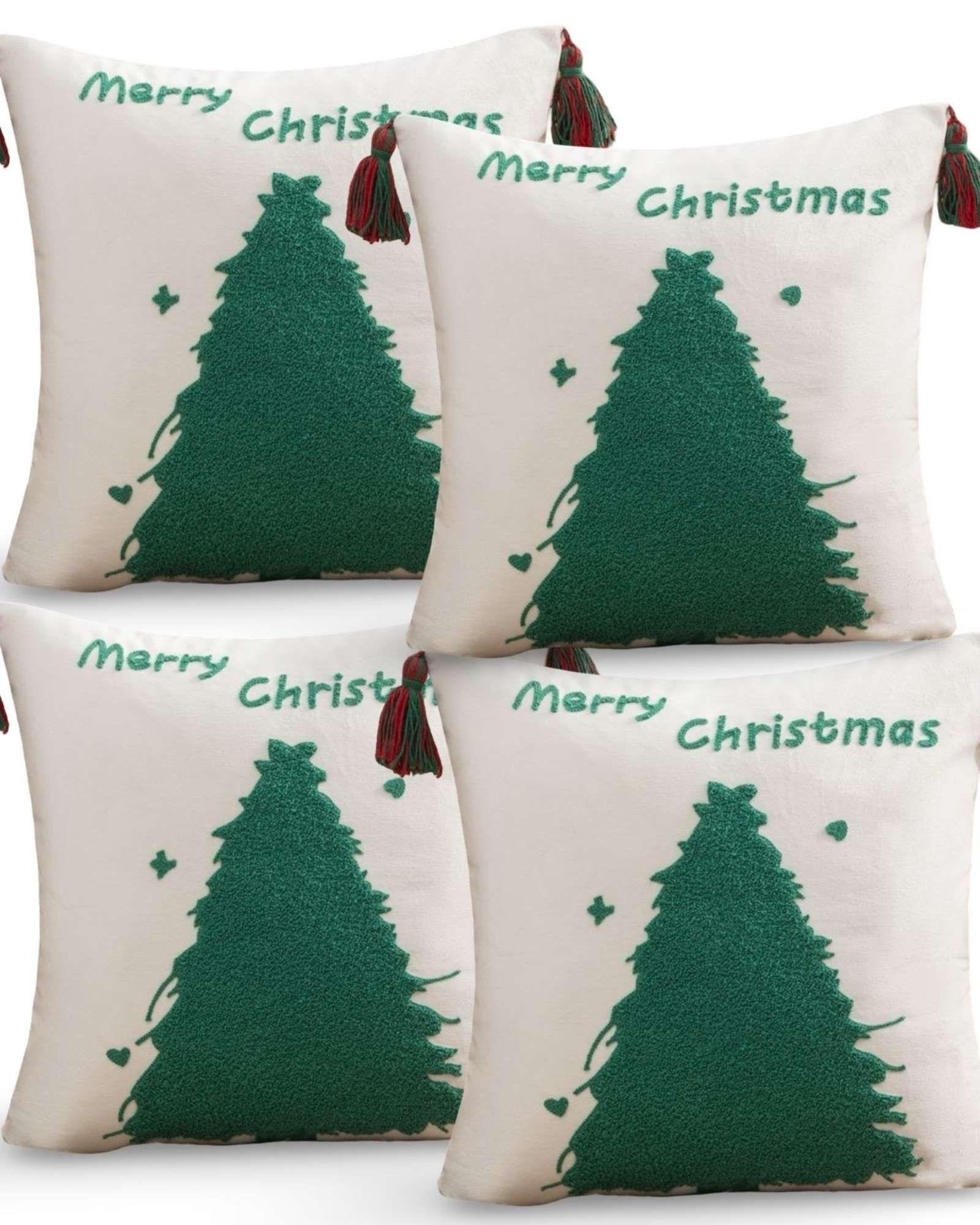 PACK DE 4 FUNDAS DE COJIN PARA NAVIDAD A1-0