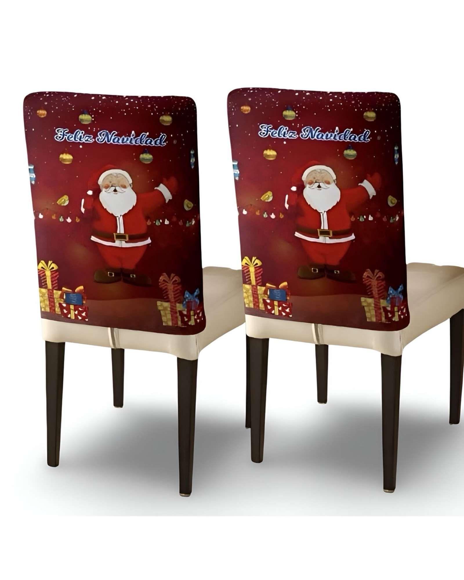 PACK DE 6 FUNDAS DE RESPALDO DE SILLAS DE NAVIDAD N20-2