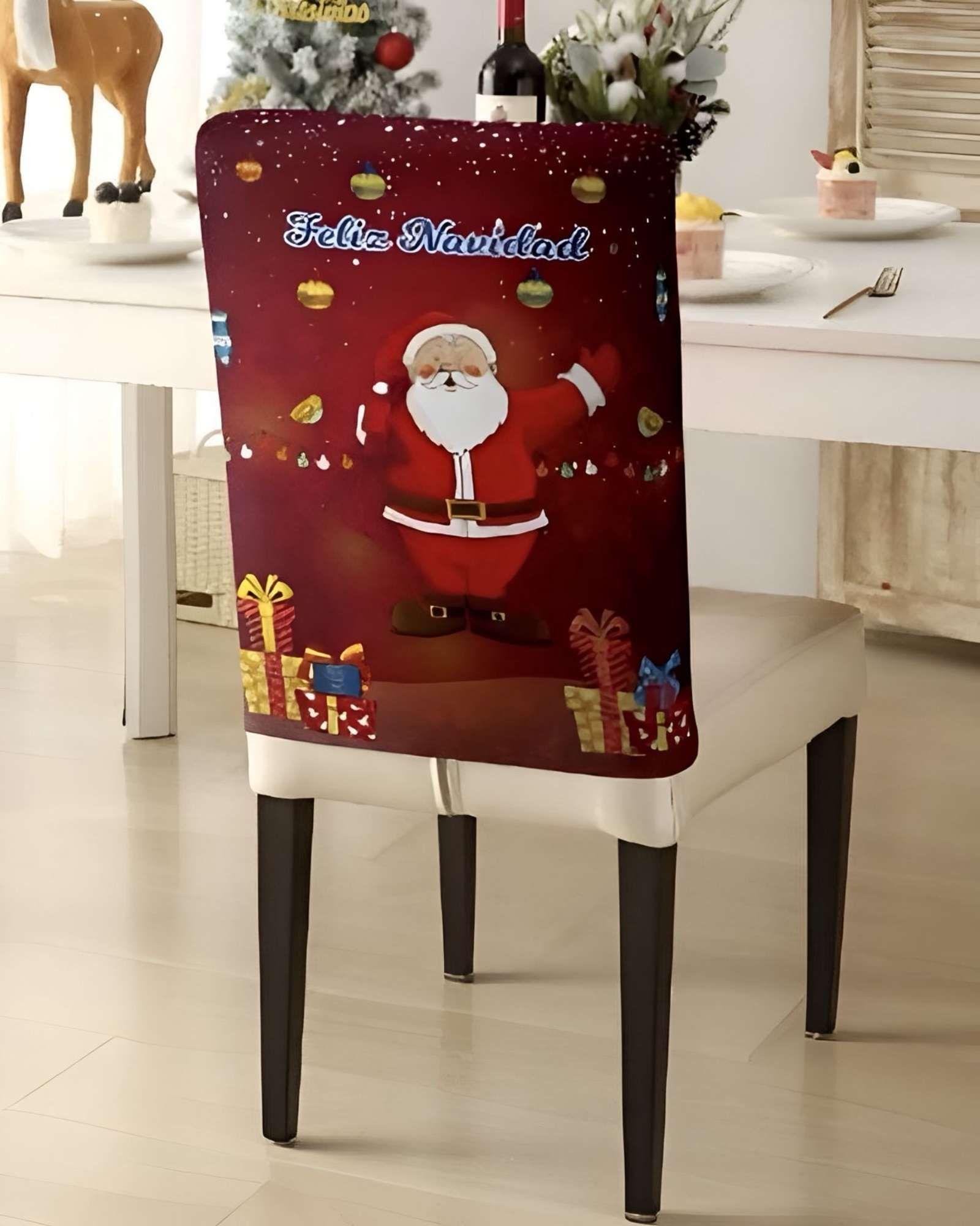 PACK DE 6 FUNDAS DE RESPALDO DE SILLAS DE NAVIDAD N20-3