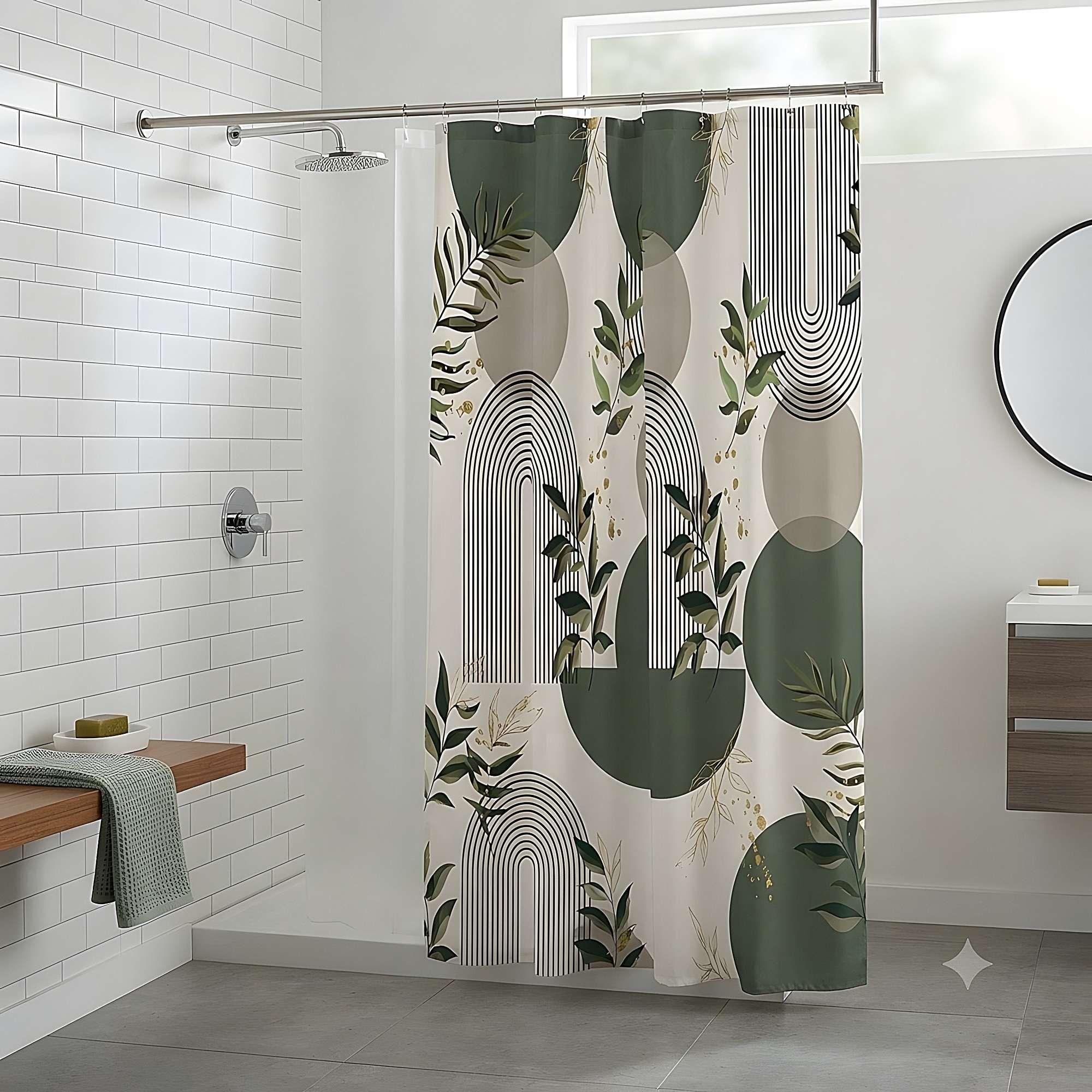CORTINA DE BAÑO PREMIUM MAS FORRO 180X180 CM CB22-0