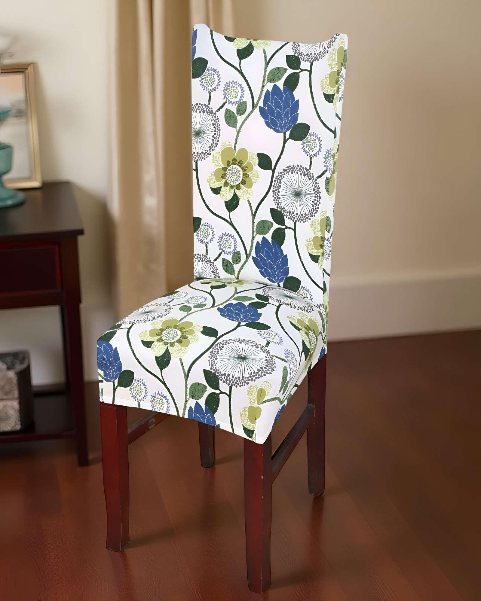 SET DE 6 FUNDAS DE SILLA ELASTICADAS CON DISEÑO ESTAMPADO F21-2