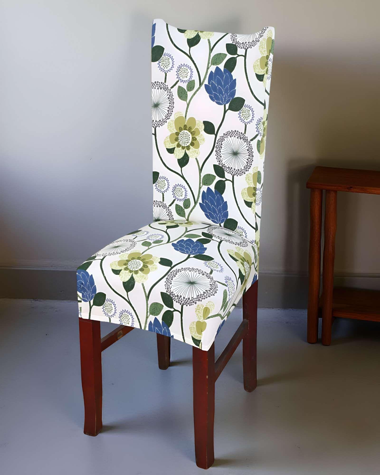 SET DE 6 FUNDAS DE SILLA ELASTICADAS CON DISEÑO ESTAMPADO F21-3