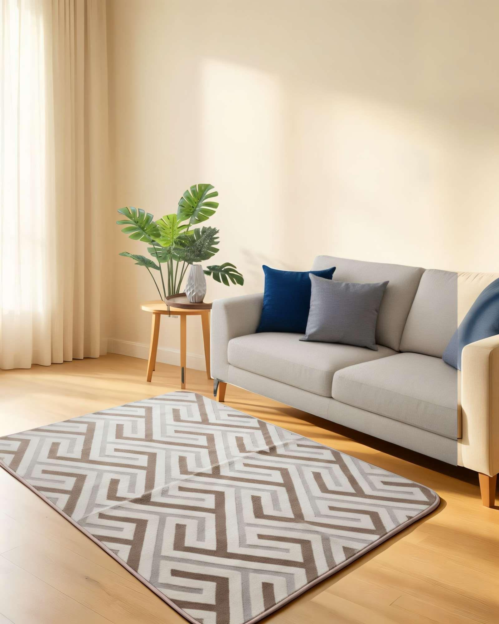 ALFOMBRA DECORATIVA TEXTURIZADA 150X200CM CON DISENO F4-3