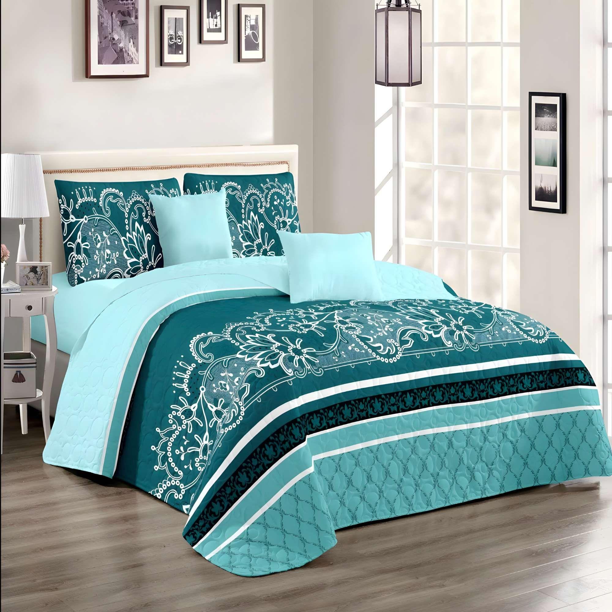 CUBRECAMA PREMIUM DE VERANO CON DISEÑO 1,5P B32-2