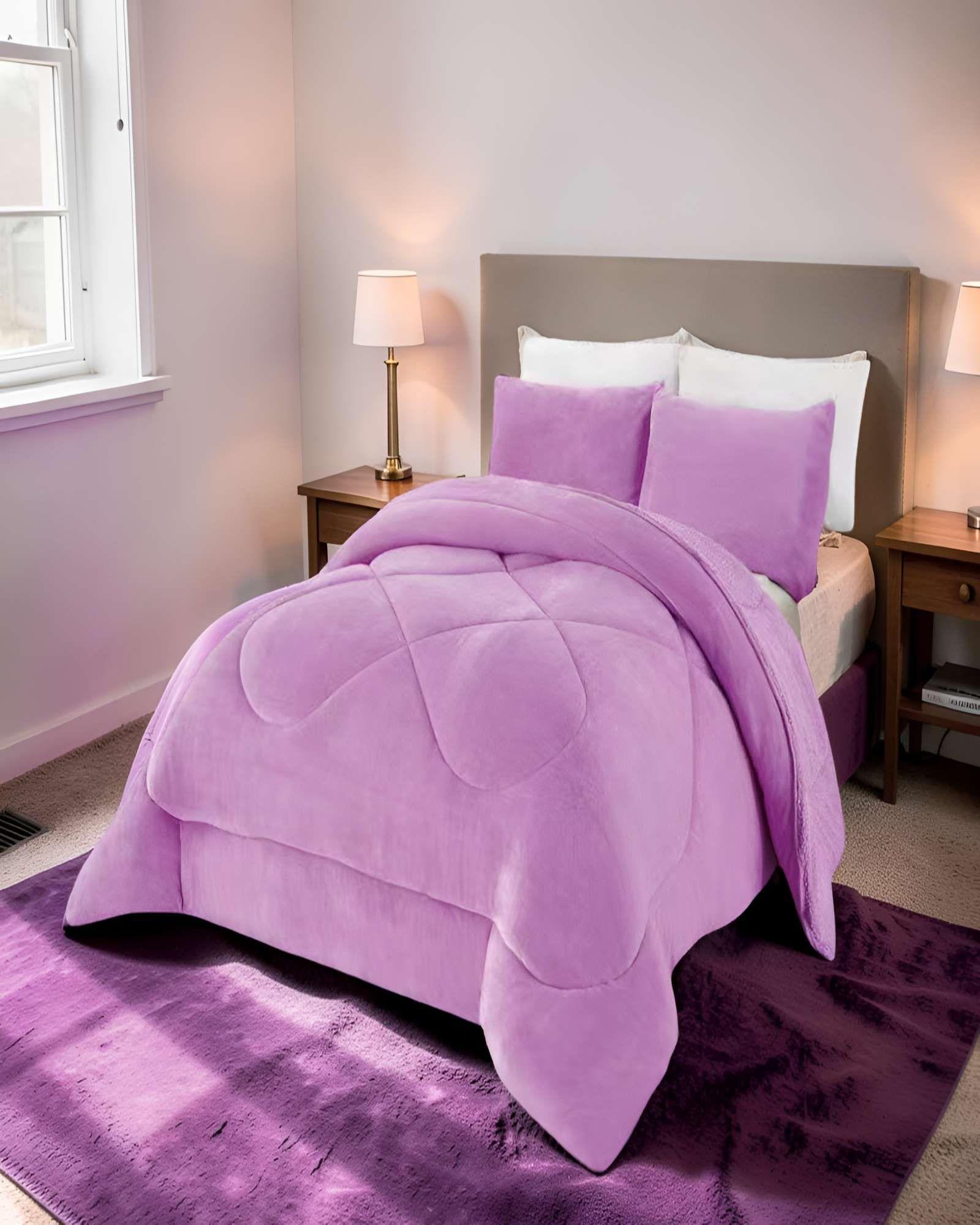 PLUMON PREMIUM 2 PLAZA 230CM X 250CM COLOR MORADO-2