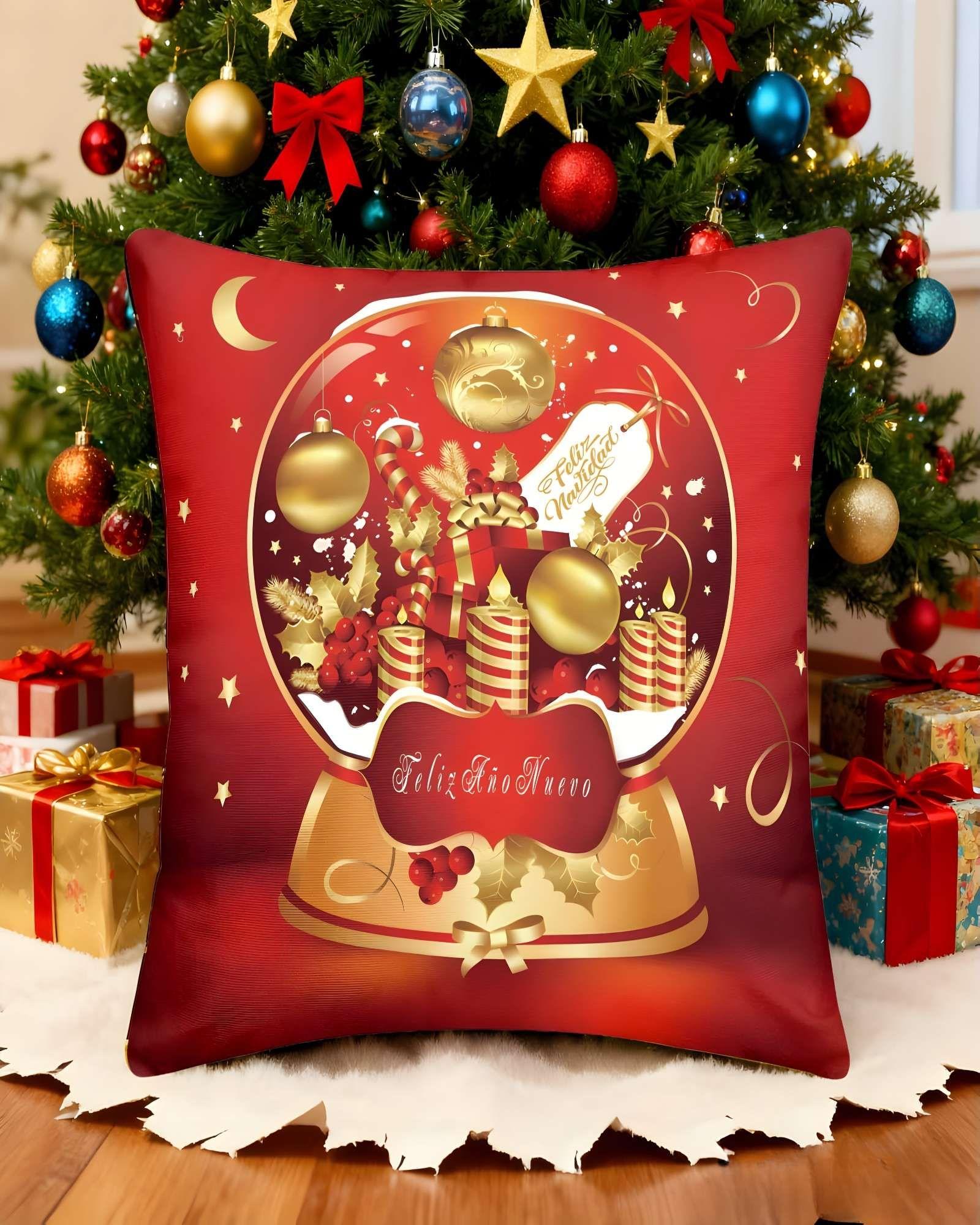 PACK DE 2 FUNDAS DE COJINES DE NAVIDAD 45X45 CM A03-2