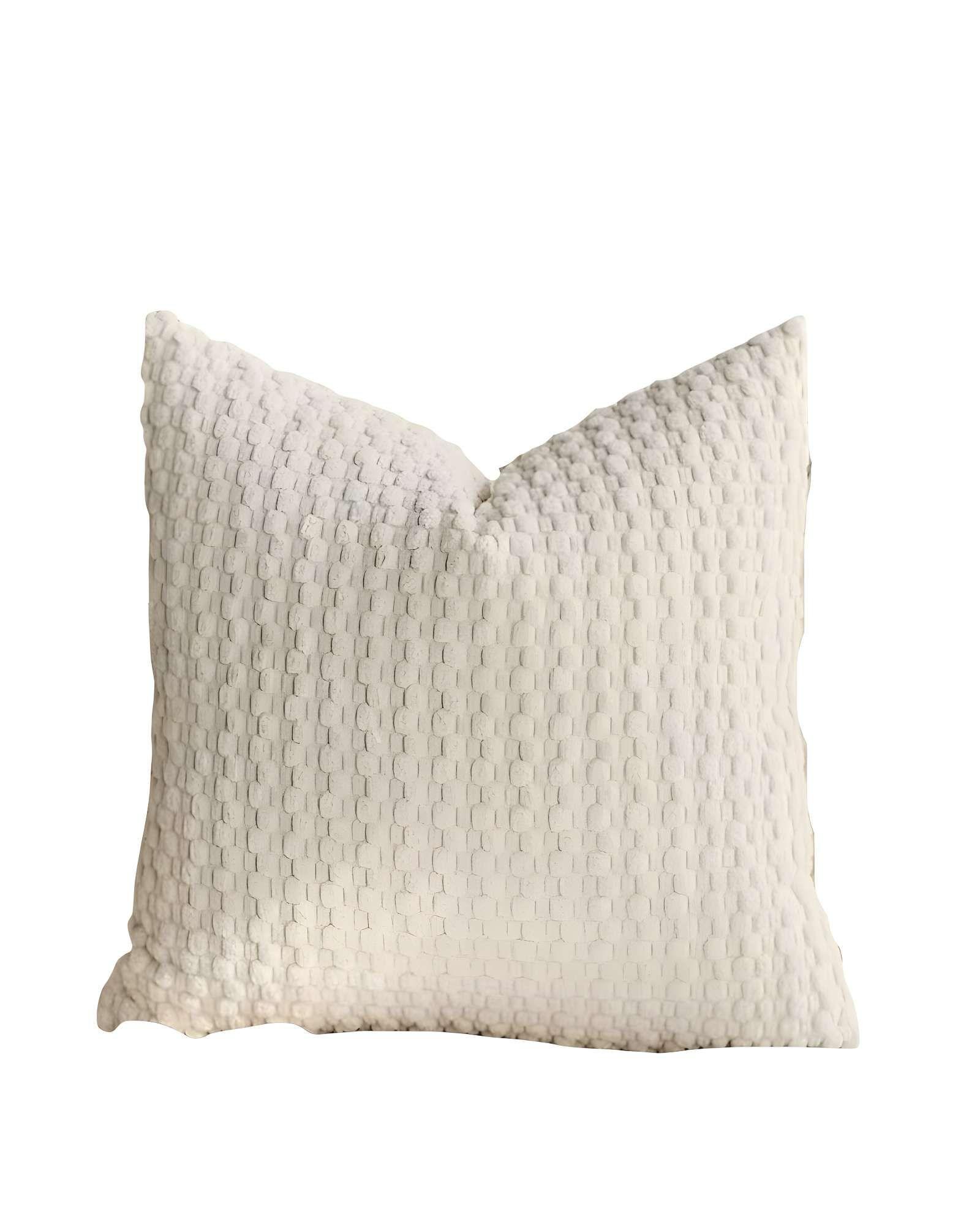 SET DE 2 FUNDAS DE COJINES DISEÑO DE MAIZ 45CM X 45 CM BLANCO-1