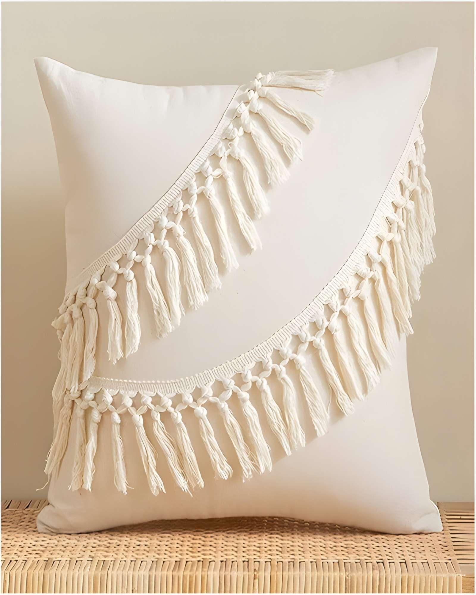 PACK DE 4 FUNDAS DE COJIN FLECO LINO 45X45 BEIGE 02-2