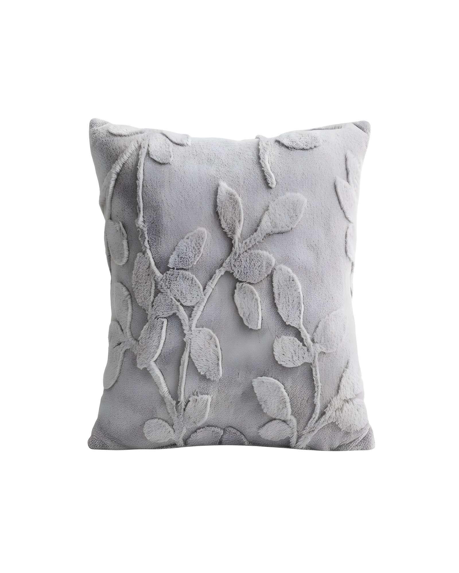 SET DE 2 FUNDAS DE COJIN CON RELIEVE 45X45CM GRIS C.-1