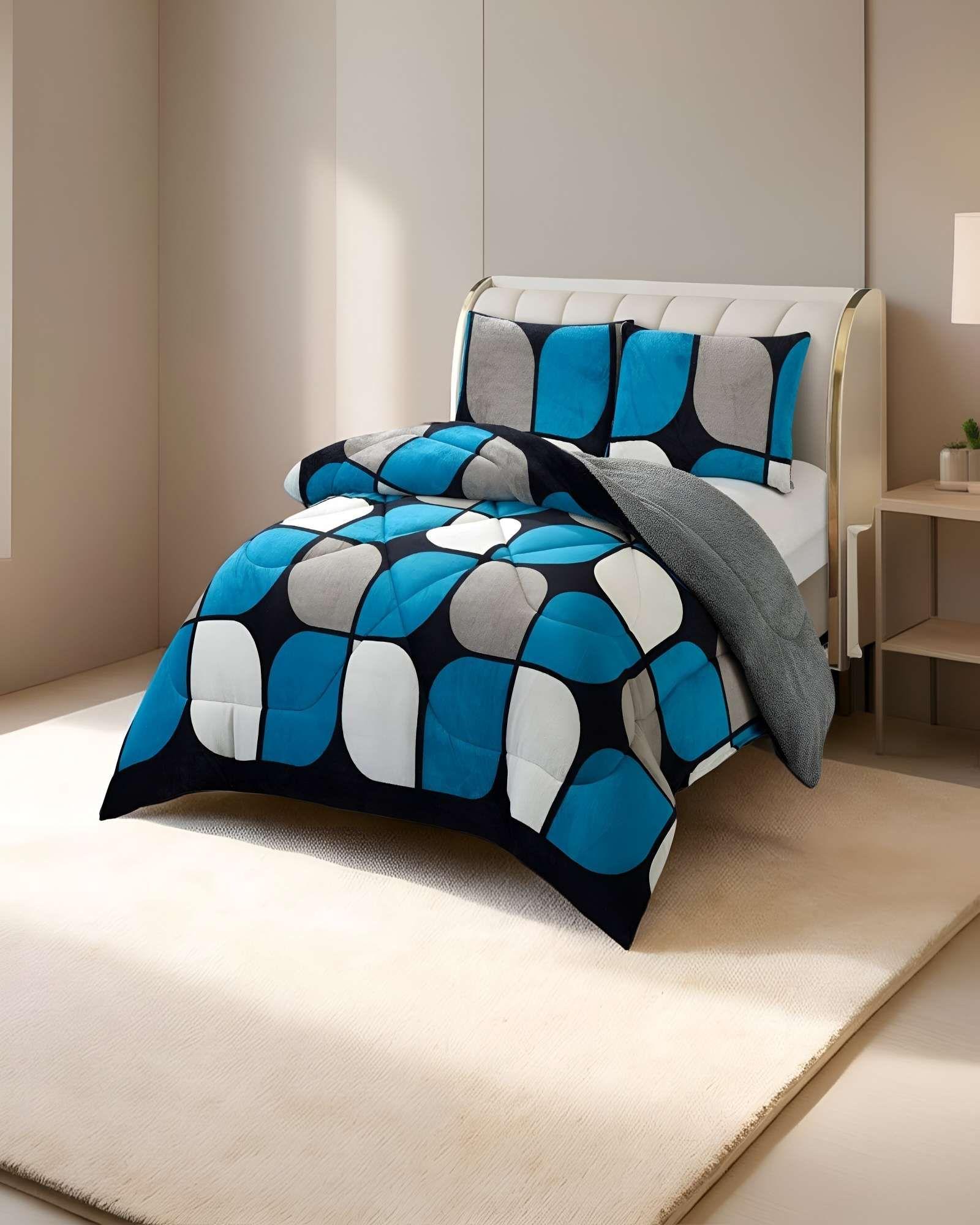 COBERTOR CON CHIPORRO PLUSH KING 250X270CM MULTICOLOR C3-2