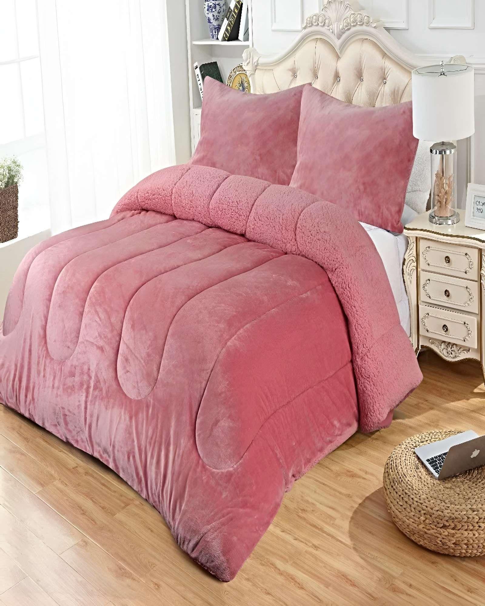 SET COBERTOR DE INVIERNO PLUSH 2 PLAZAS 230X250CM P12-3