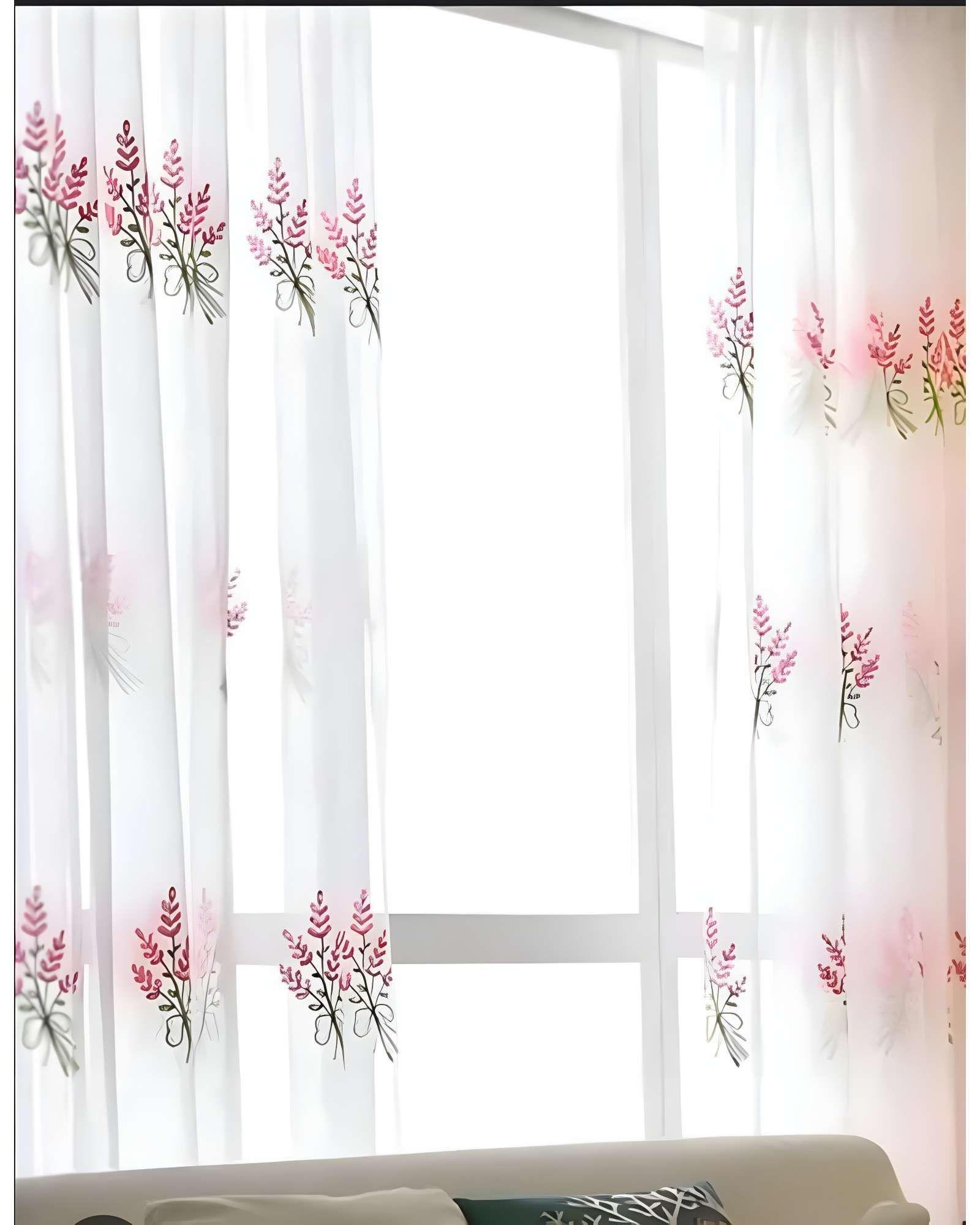 VISILLO CORTINA LAVANDAS 140x230 Cm 2 PAÑOS-2