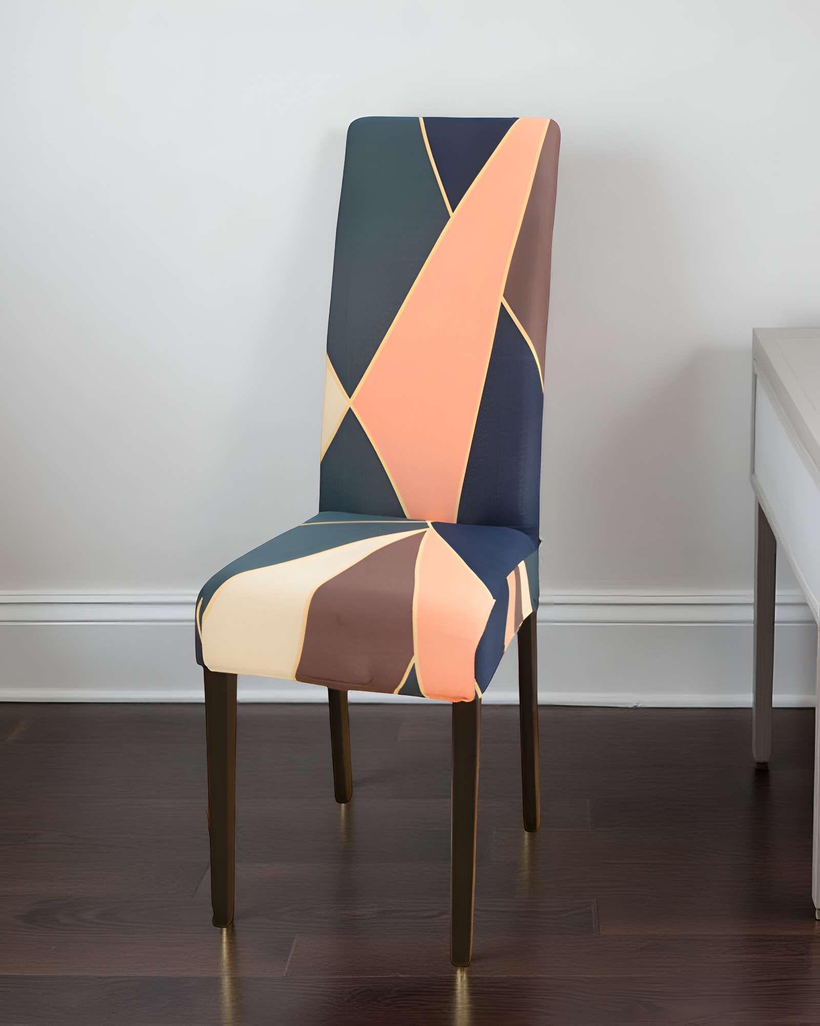 SET DE 6 FUNDAS DE SILLA ELASTICADAS CON DISEÑO ESTAMPADO F27-2