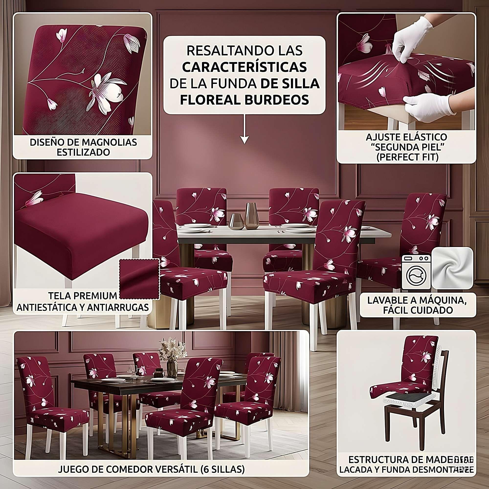 Set DE 6 FUNDAS DE SILLAS F2-1