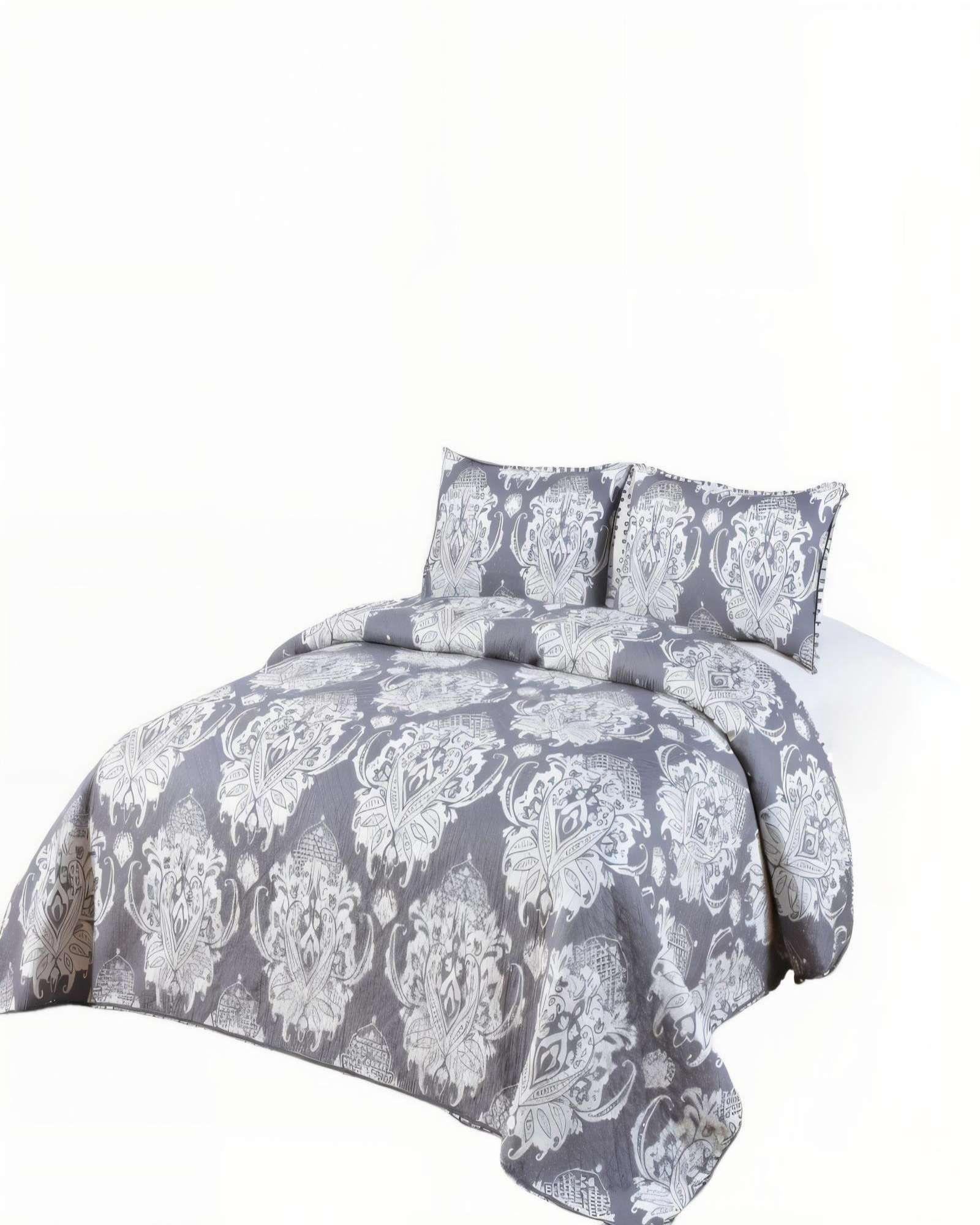 CUBRECAMA DE VERANO CON POMPON Y DISENO 2P MULTICOLOR 05-1