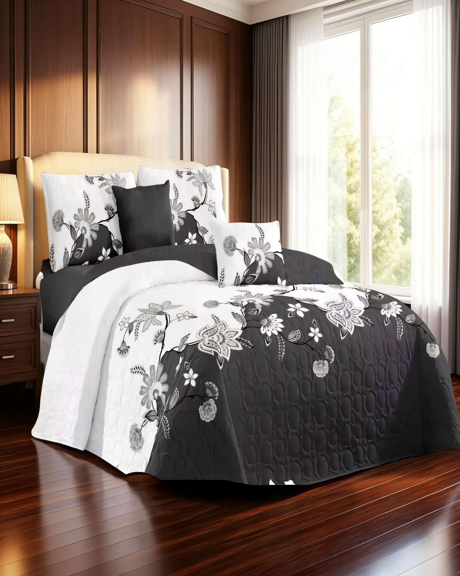 QUILT CUBRECAMA DE VERANO 1,5 PLAZAS CON DISENO 1-2