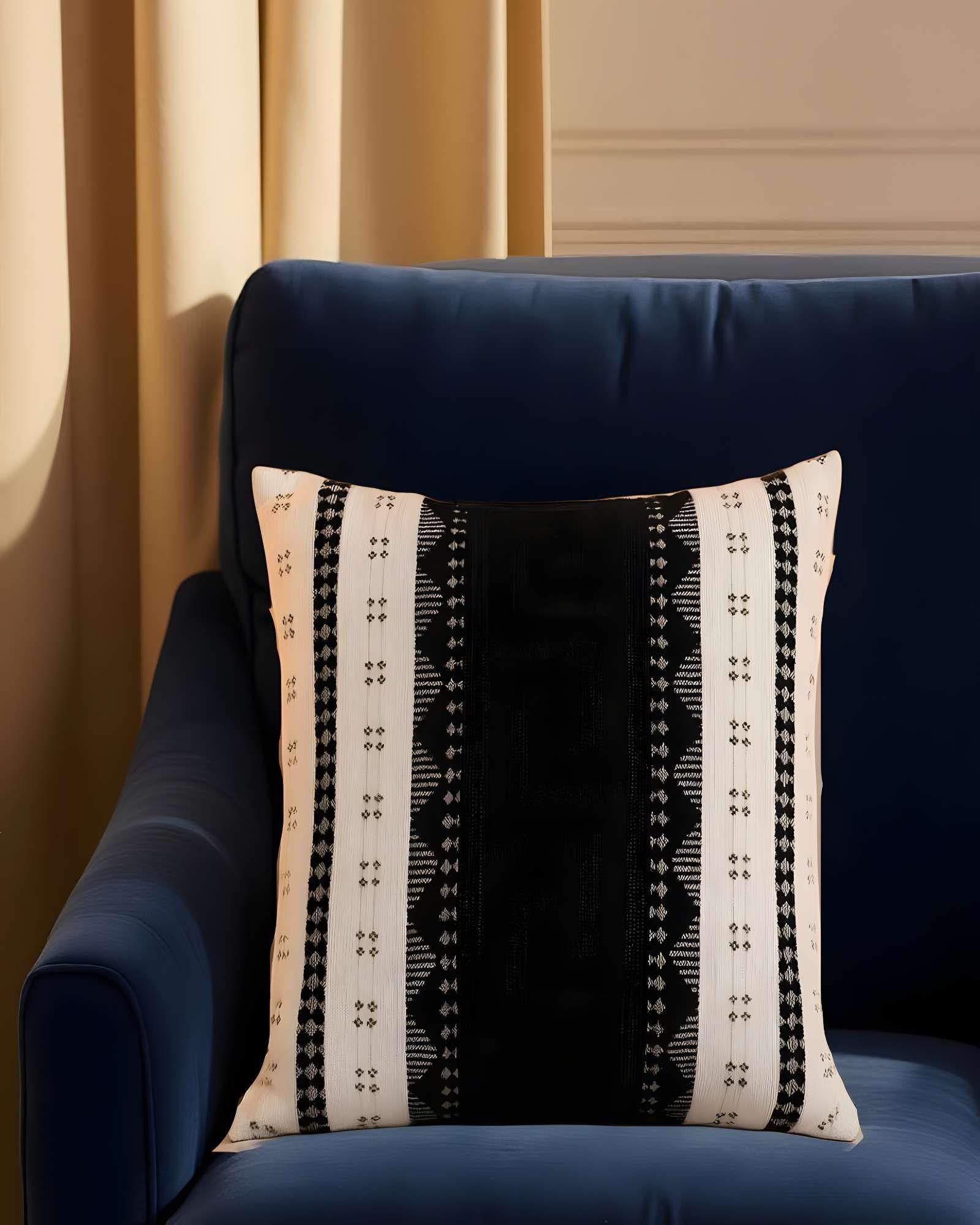 PACK DE 2 FUNDAS DE COJIN CHENILLE MANDALA 45X45 BLANCO 01-2