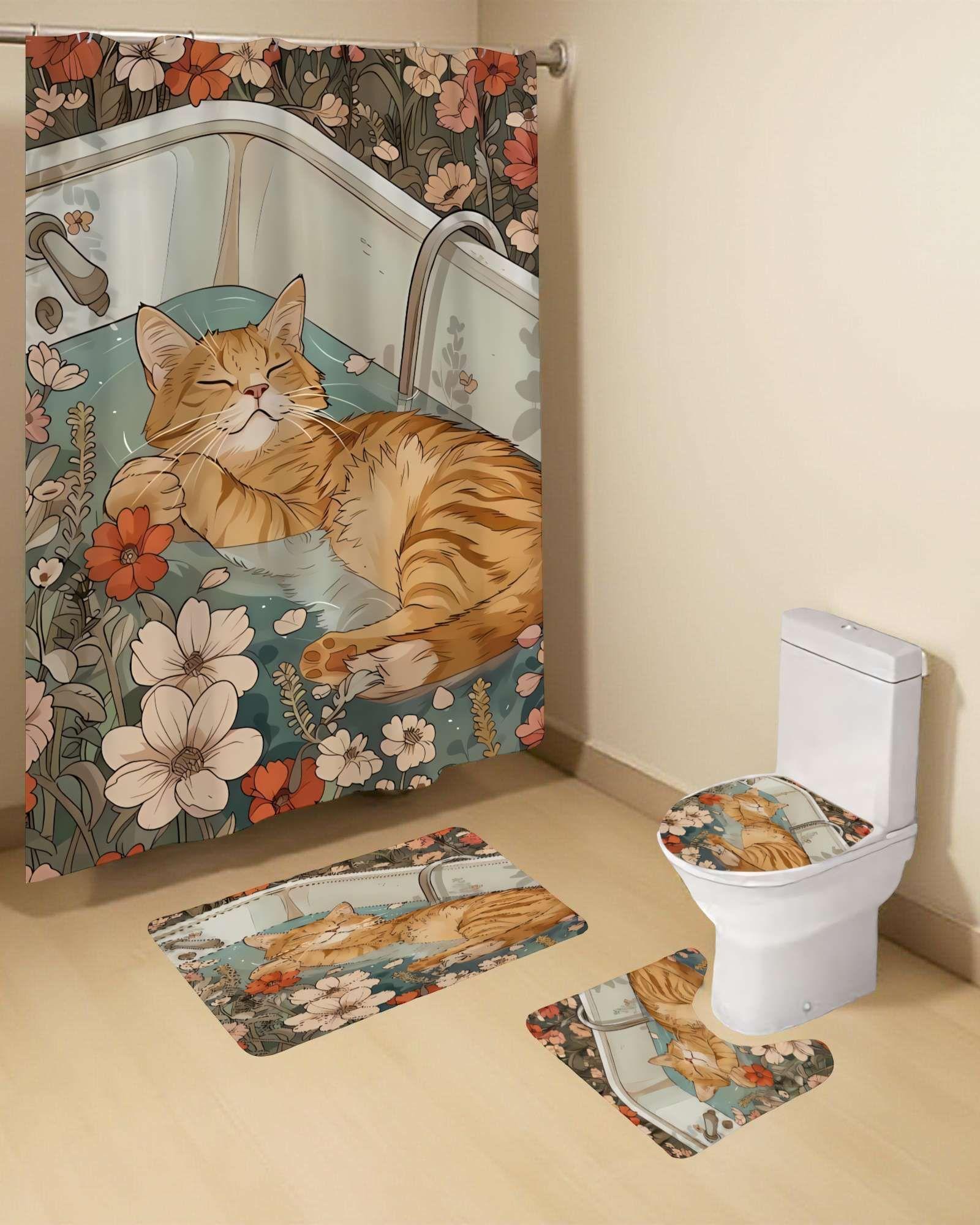 PACK DE 4 PIEZAS PARA BAÑO CON ESTAMPADO 11-3