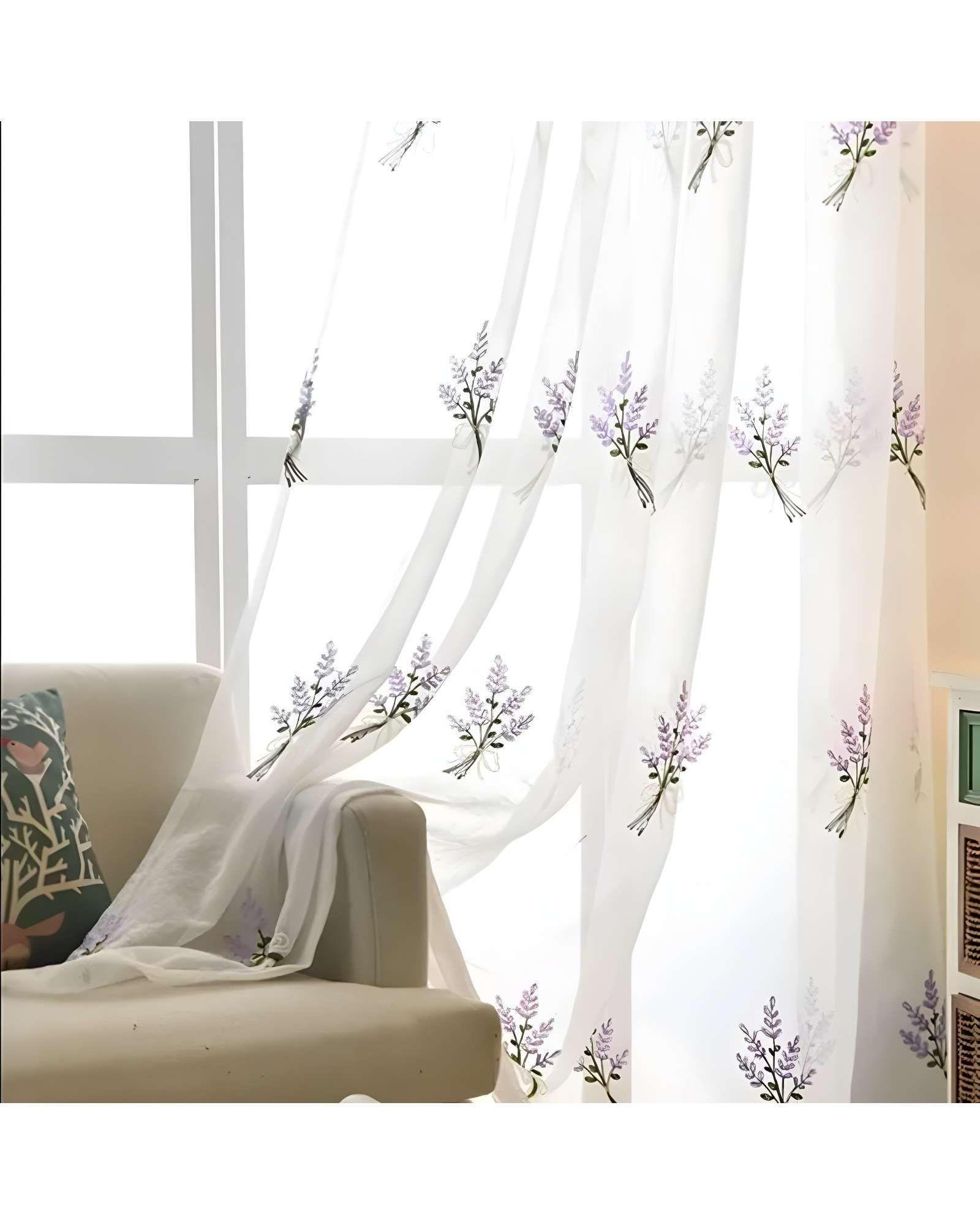 VISILLO CORTINA LAVANDA 140x230 Cm 2 PAÑOS-2