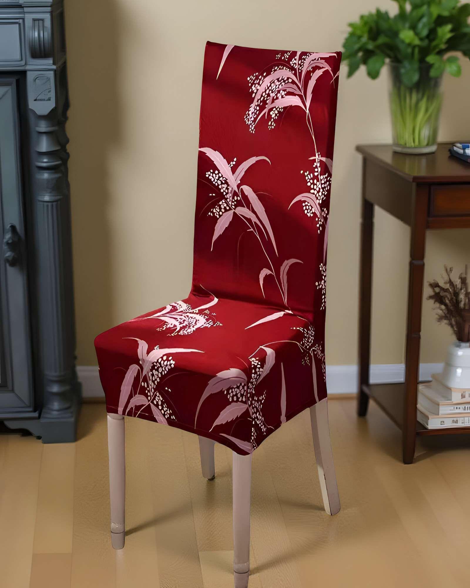 SET DE 6 FUNDAS DE SILLA ELASTICADAS CON DISEÑO ESTAMPADO F10-2