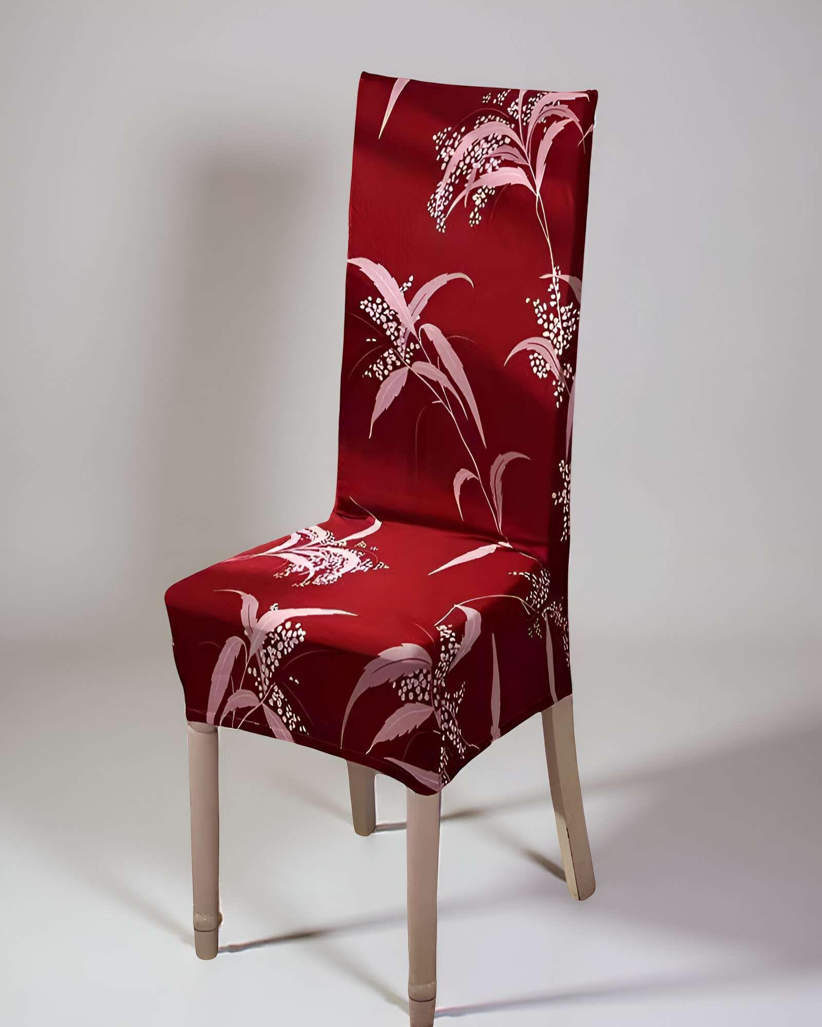 SET DE 6 FUNDAS DE SILLA ELASTICADAS CON DISEÑO ESTAMPADO F10-3